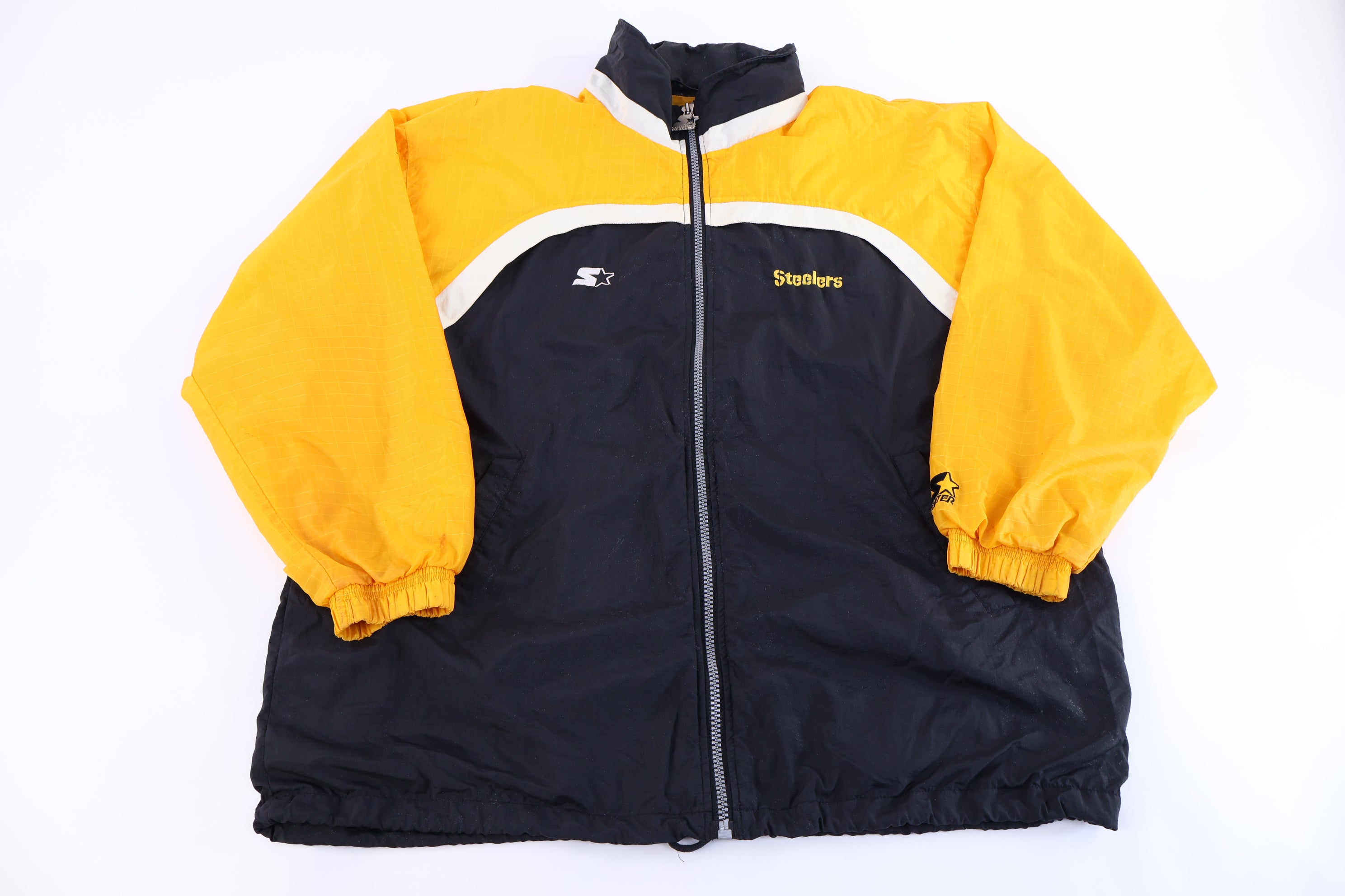 Vintage Starter Pittsburgh Steelers Football Full Zip Windbreaker
