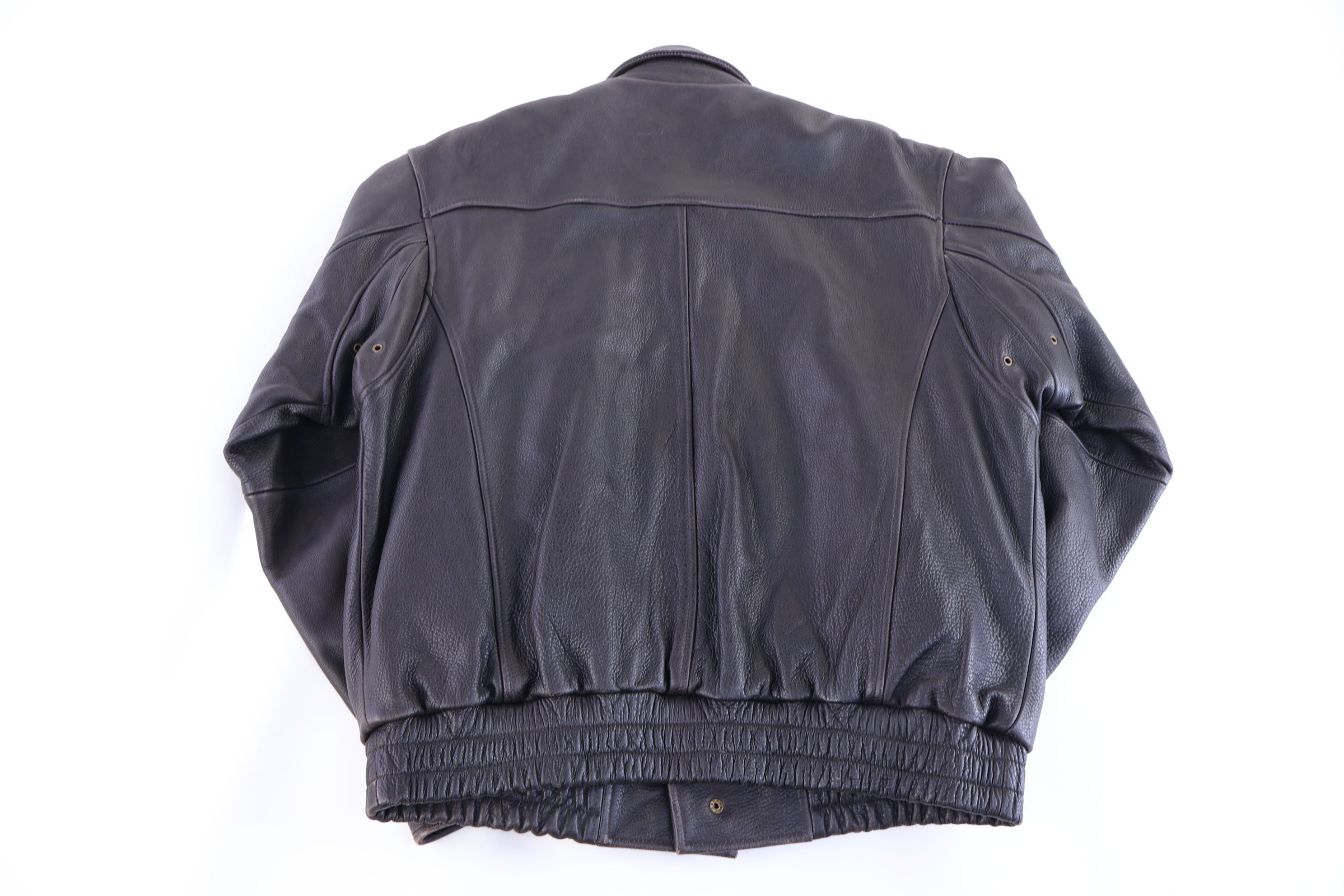Vintage RedHead Black Full Zip Leather Jacket