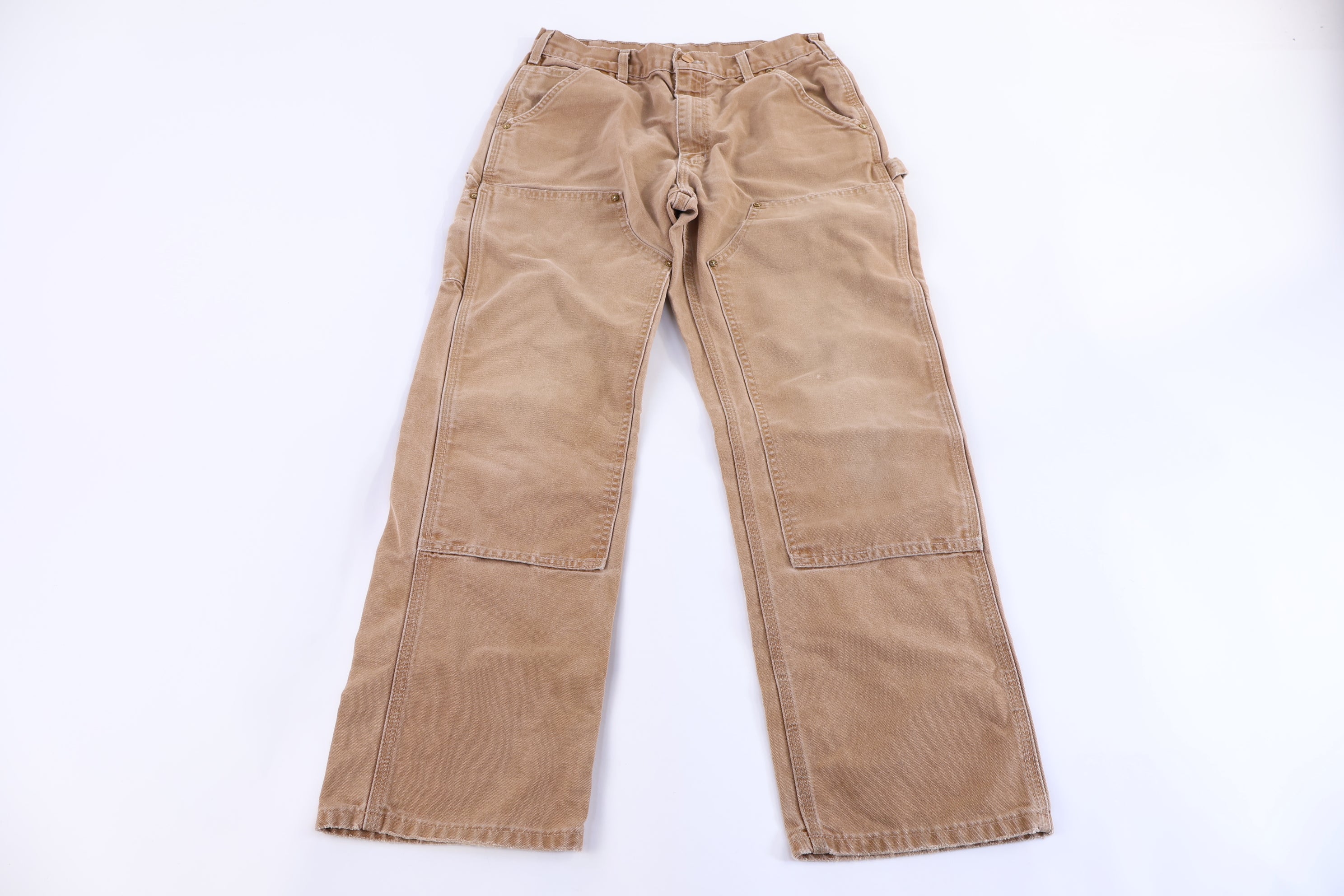 Carhartt Logo Patch Tan Double knee Pants