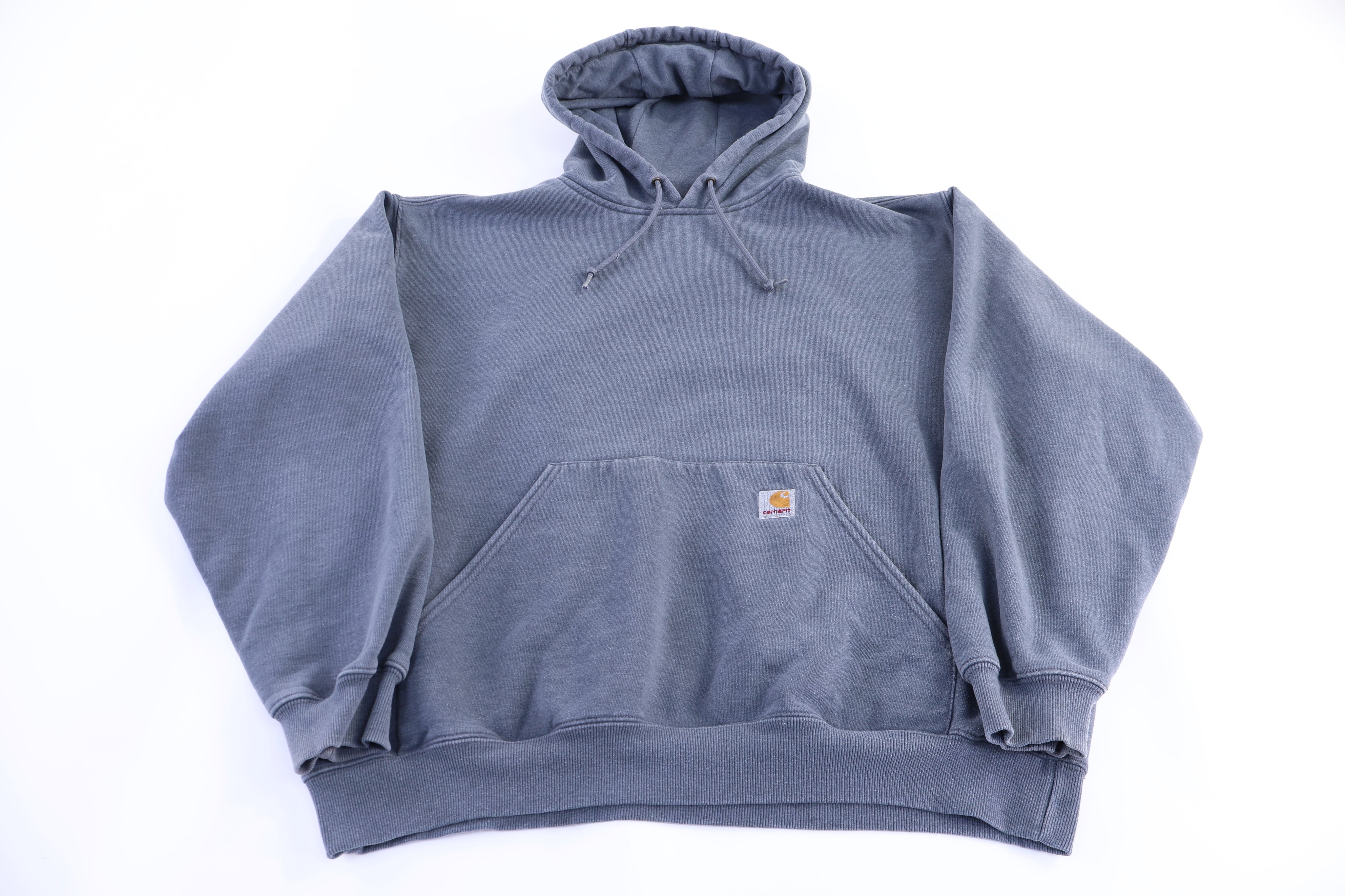 Carhartt Logo Patch Grey Pullover Hoodie