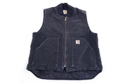 Carhartt Logo Patch Black Full Zip Vest