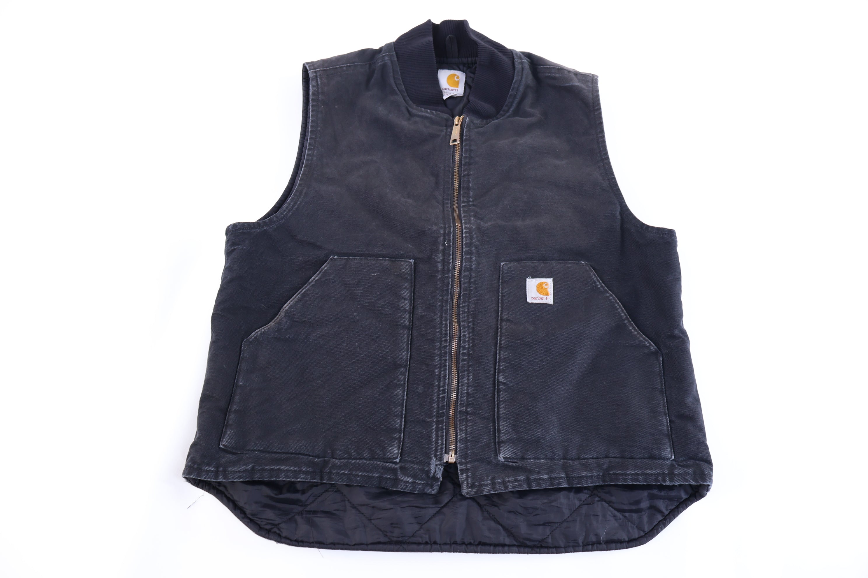 Carhartt Logo Patch Black Full Zip Vest