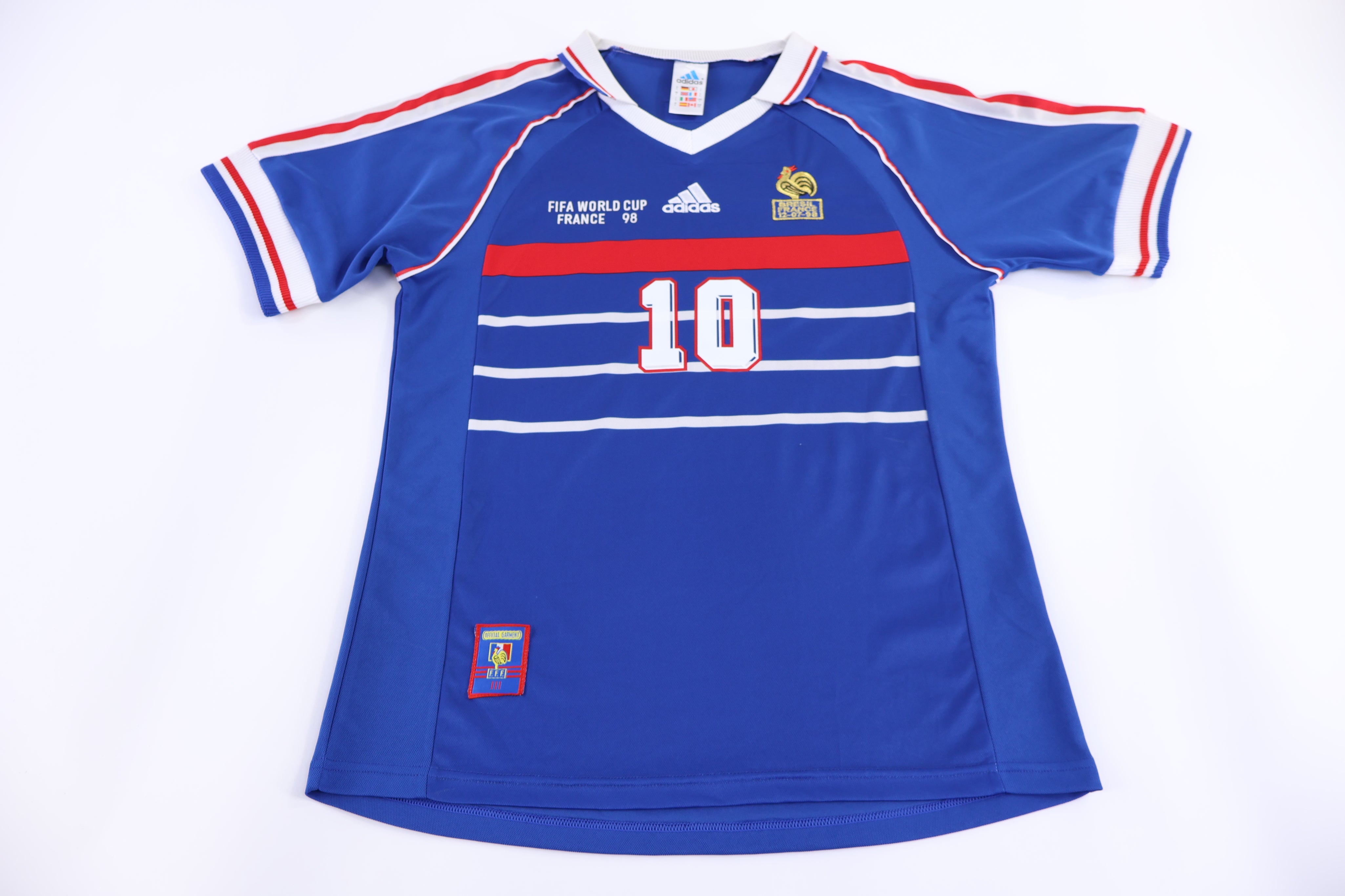 1998 FIFA World Cup Zinedine Zidane Soccer Jersey