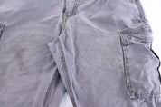 Carhartt Logo Patch Grey Relaxed Fit Pants