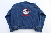 Vintage Hard Rock Cafe Dark Wash Denim Jacket