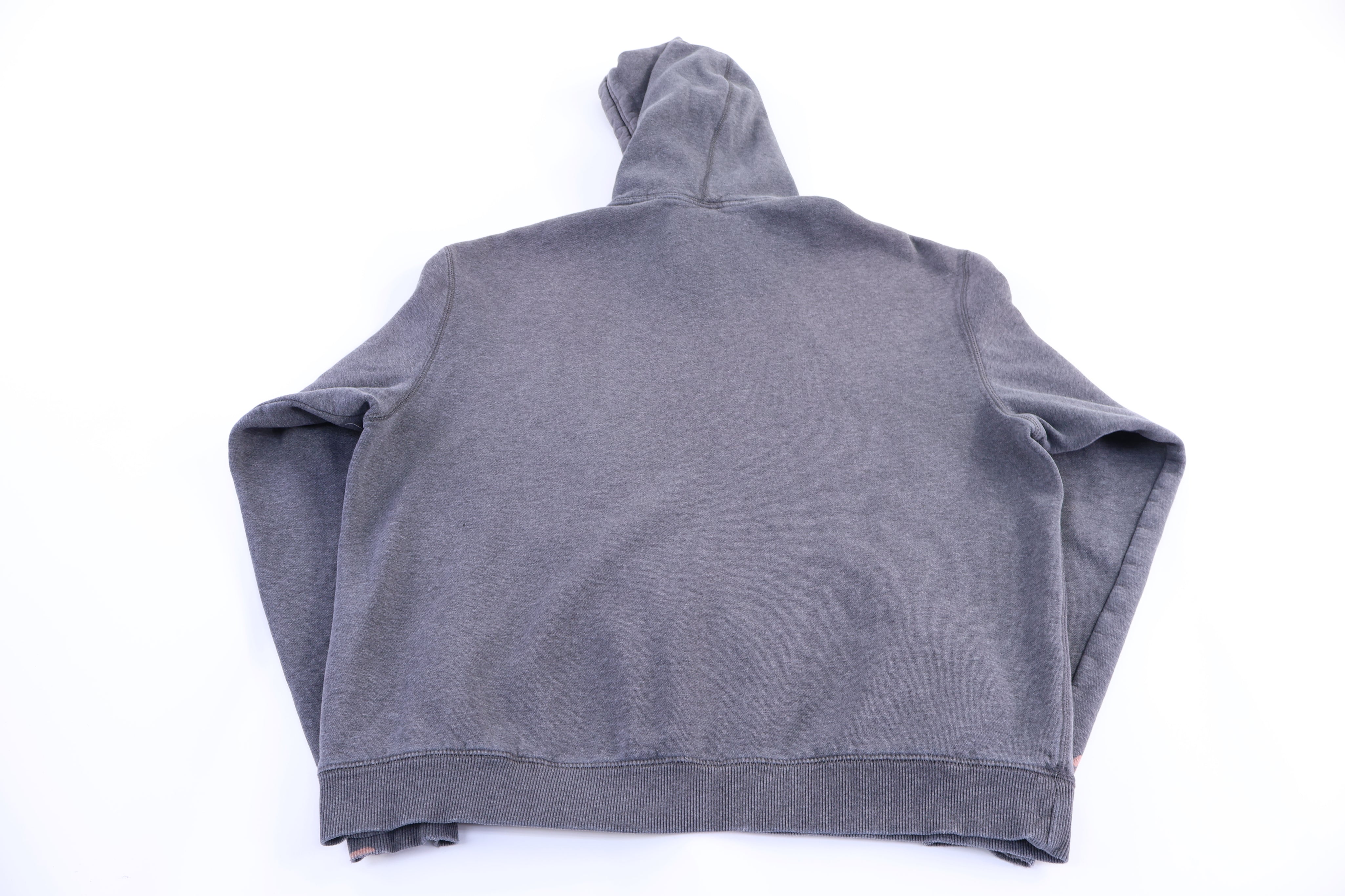 Vintage Nike Embroidered Logo Grey Pullover Hoodie