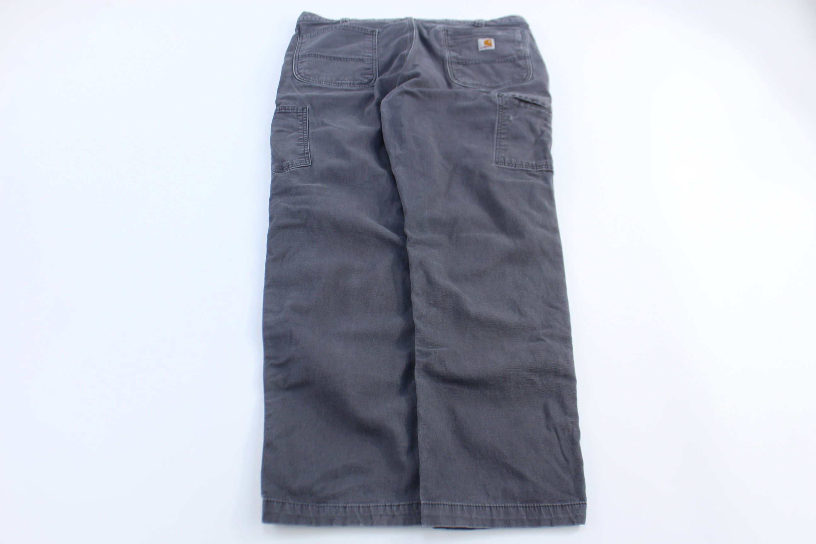 Carhartt Logo Patch Grey Relaxed Fit Pants