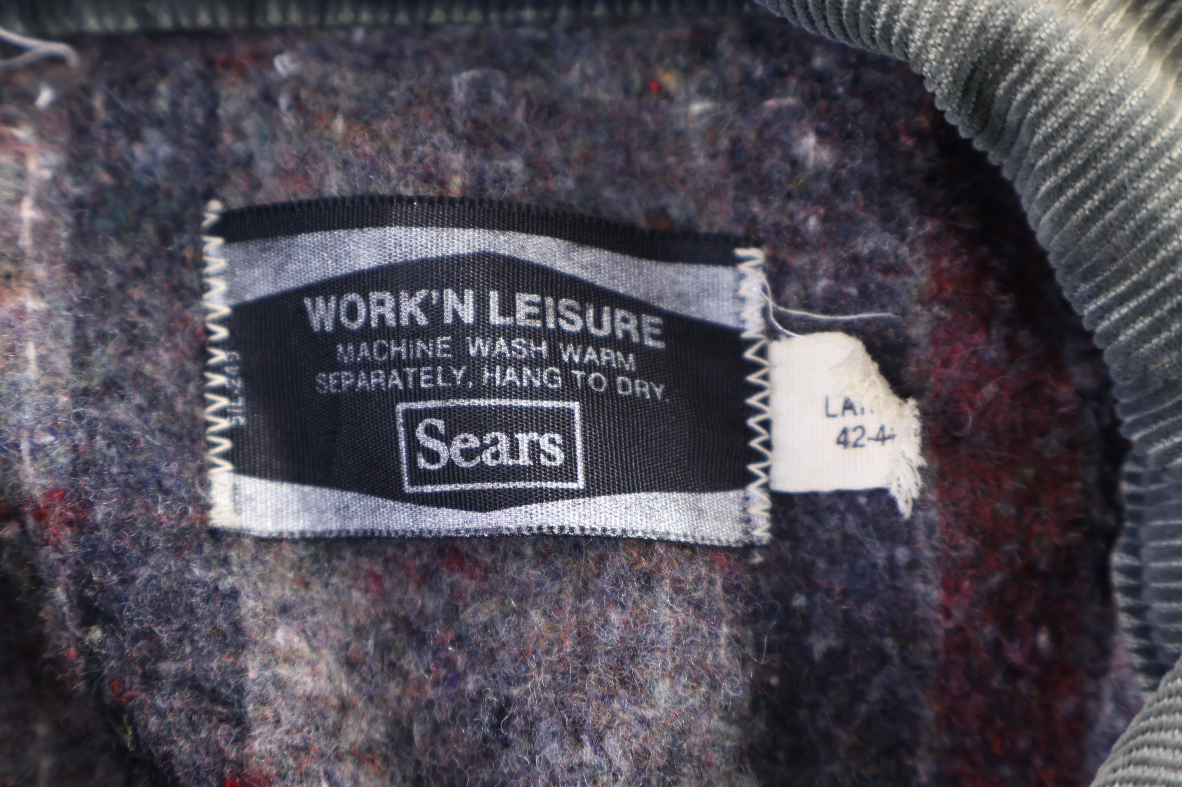 80's Work & Leisure Blanket Lined Denim Chore Jacket