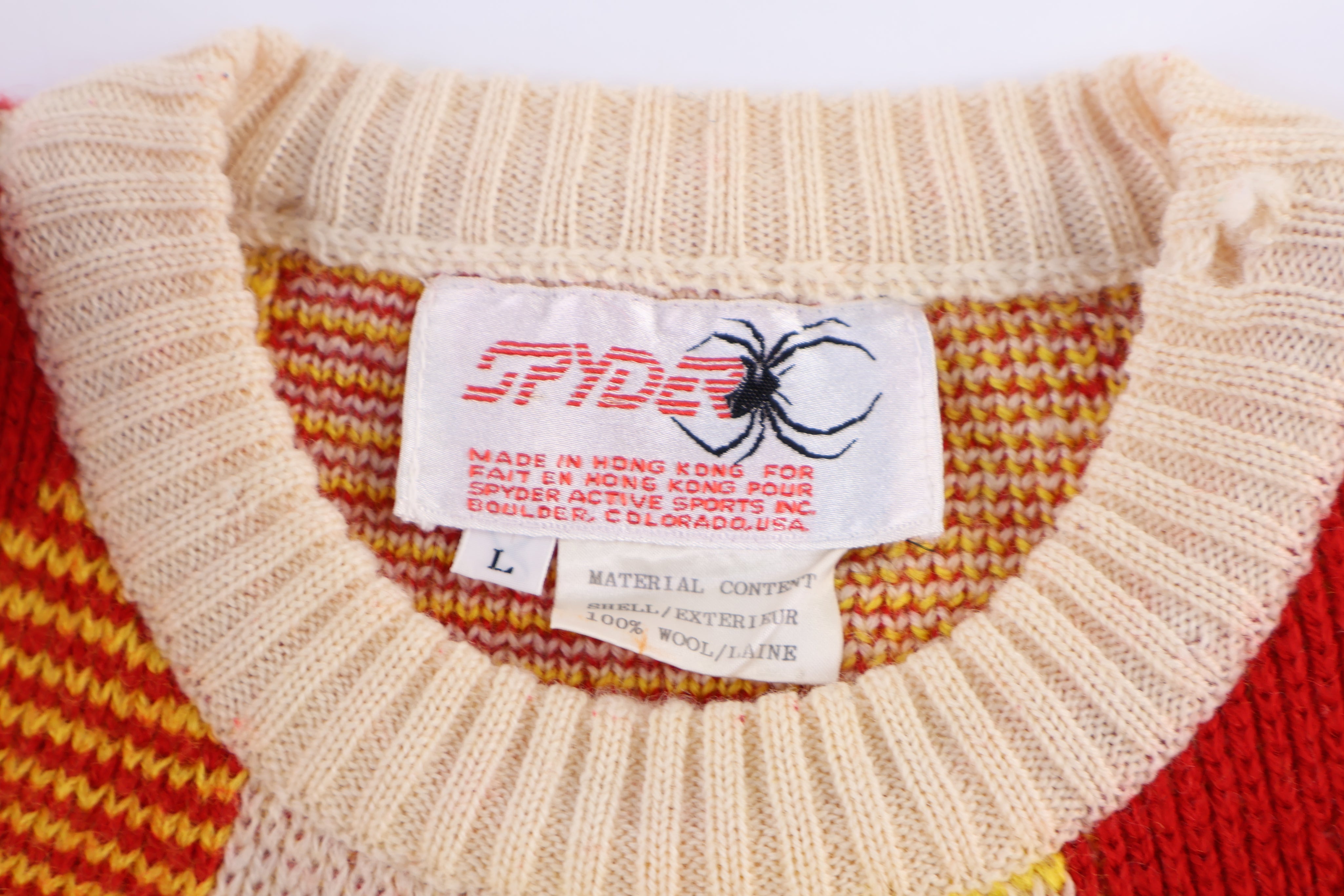 80's Spyder Multicolor Knit Sweater
