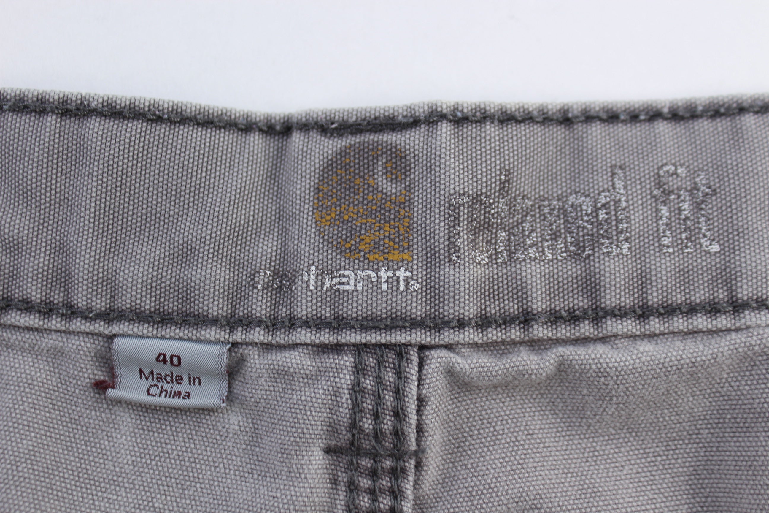 Carhartt Logo Patch Grey Cargo Shorts