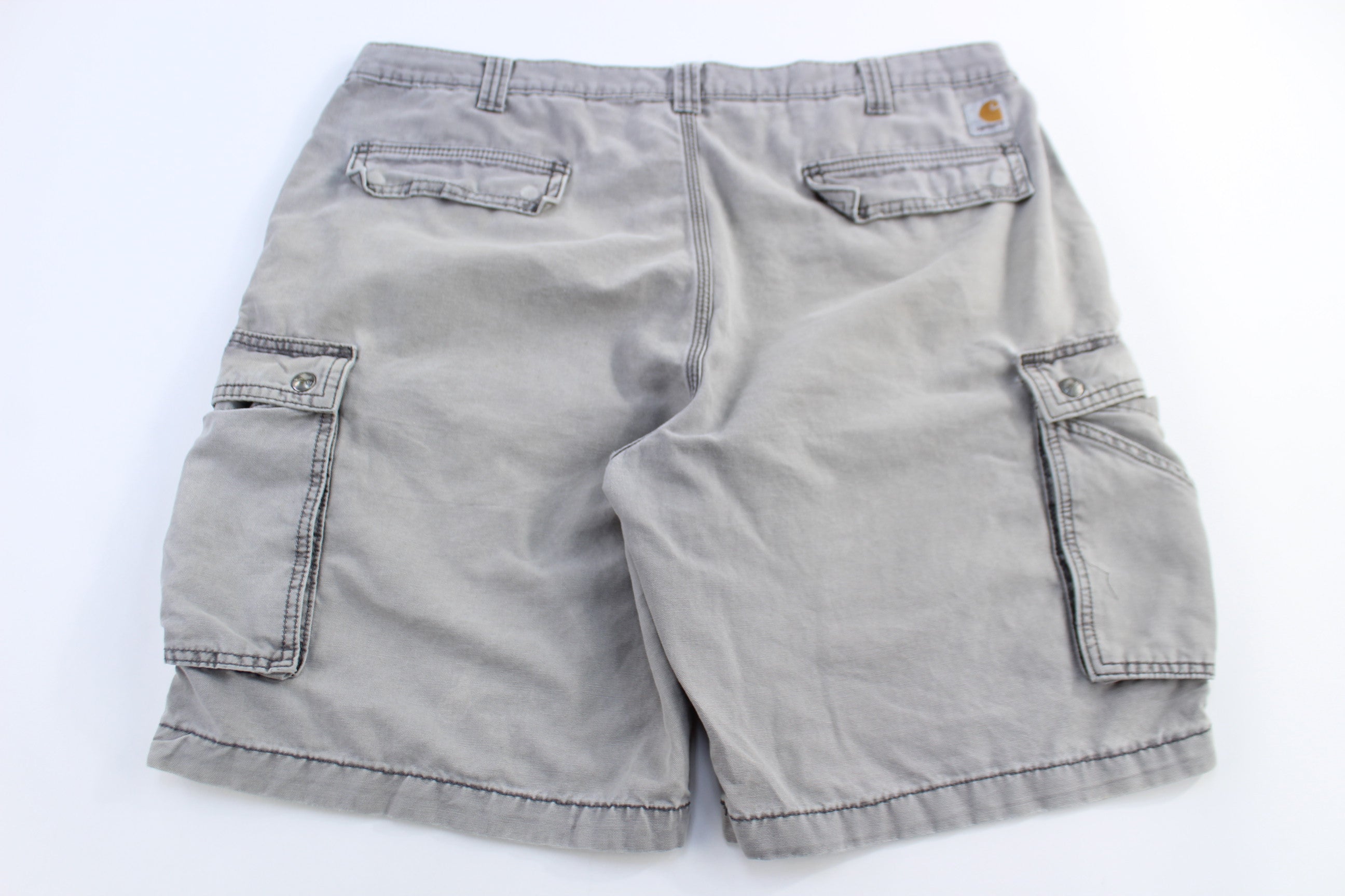 Carhartt Logo Patch Grey Cargo Shorts