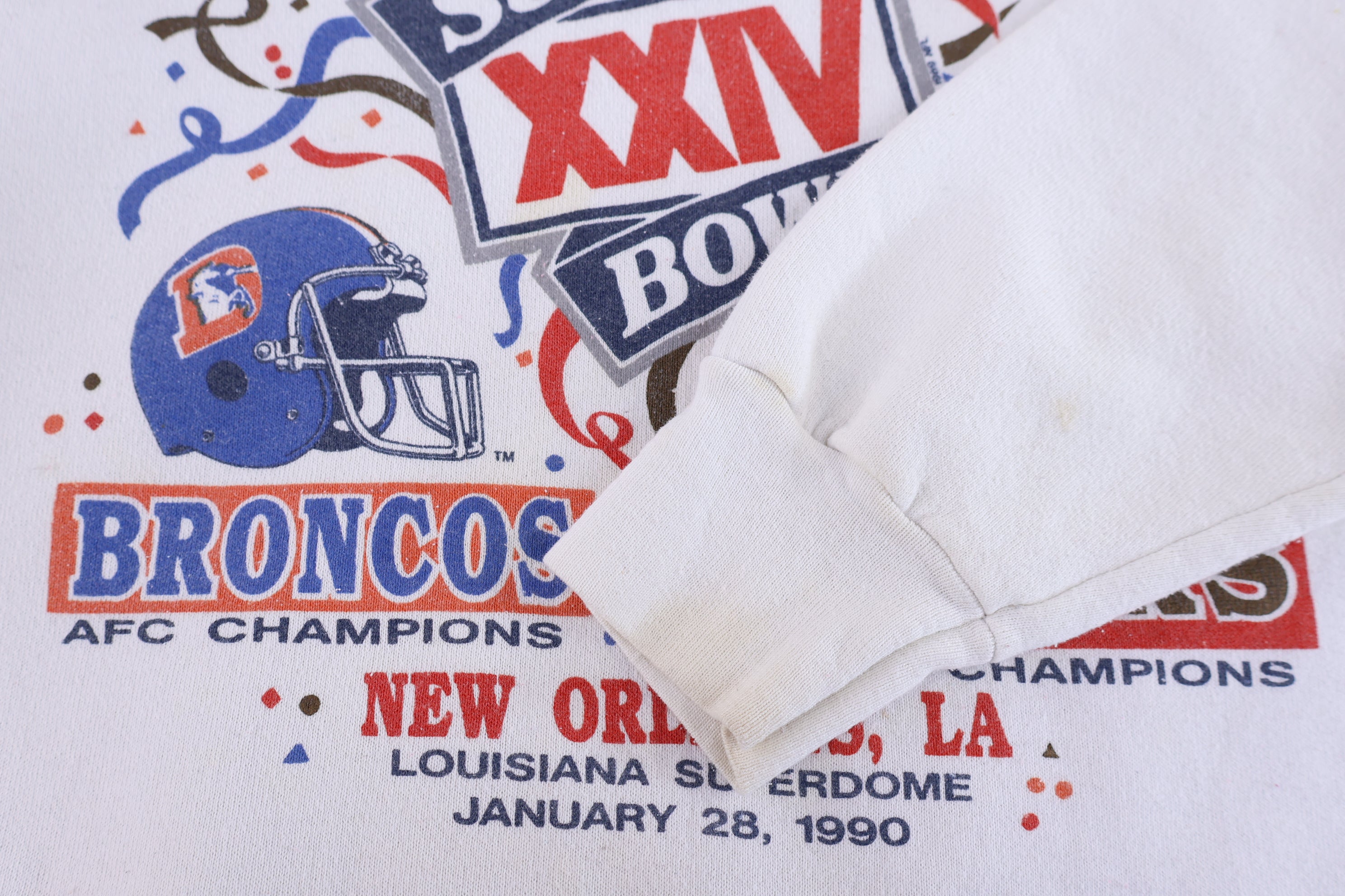 1990 Super Bowl Broncos Vs 49ers Sweatshirt