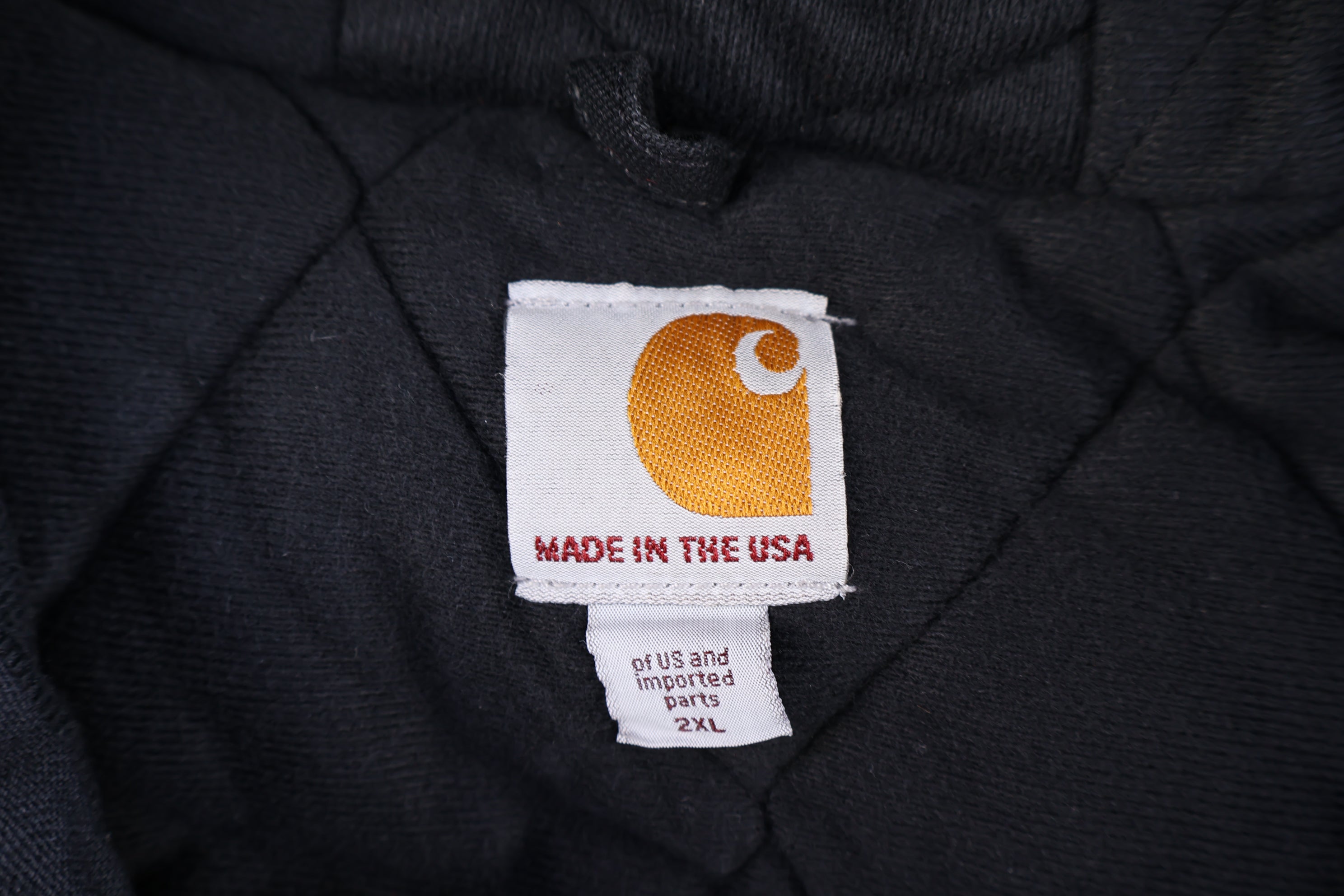 Carhartt Logo Patch Black Full Zip Jacket