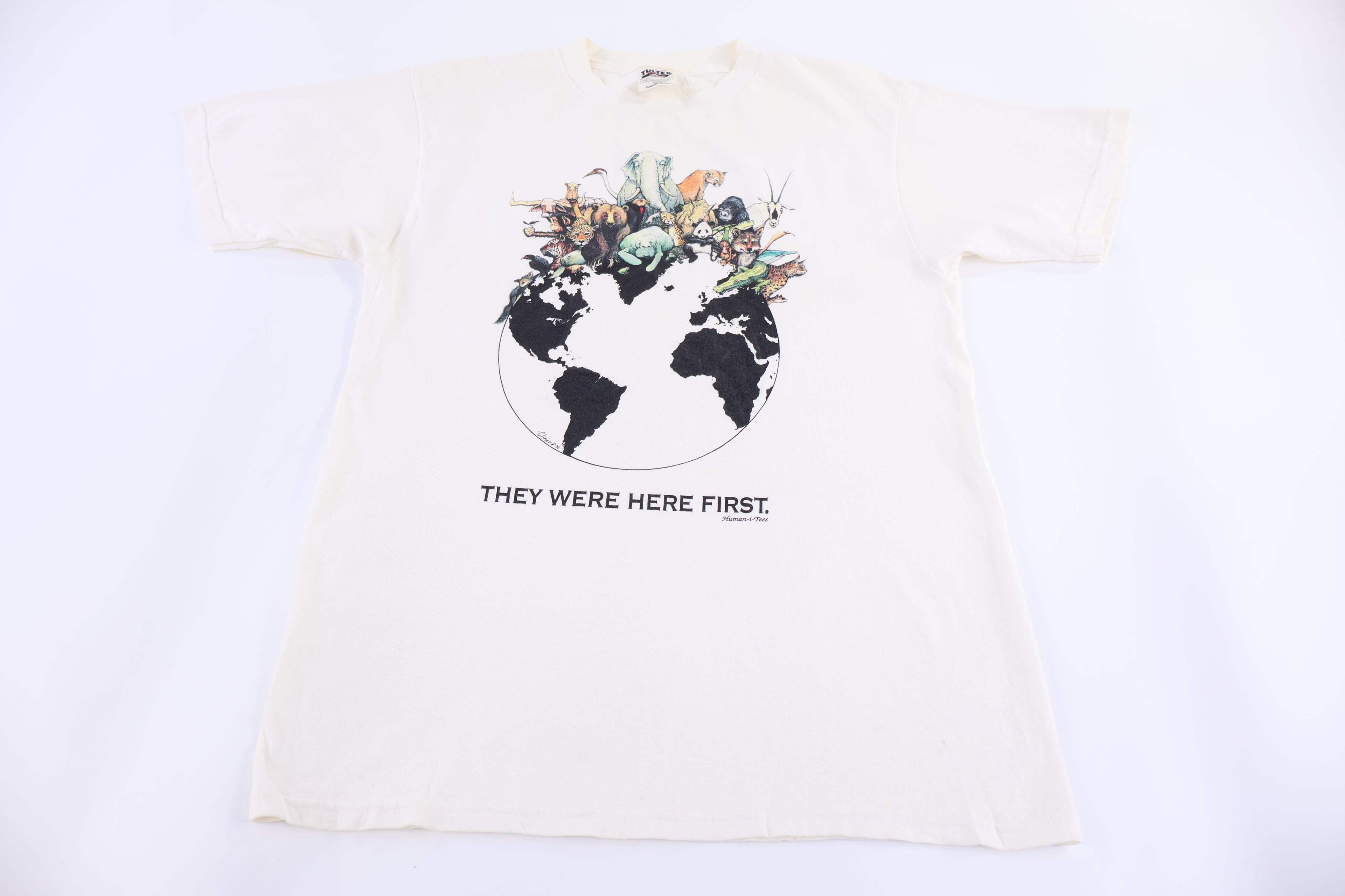 90's They Were Here First Nature Graphic T-shirt