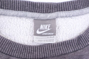 Vintage Nike Embroidered Logo Grey Blank Sweatshirt