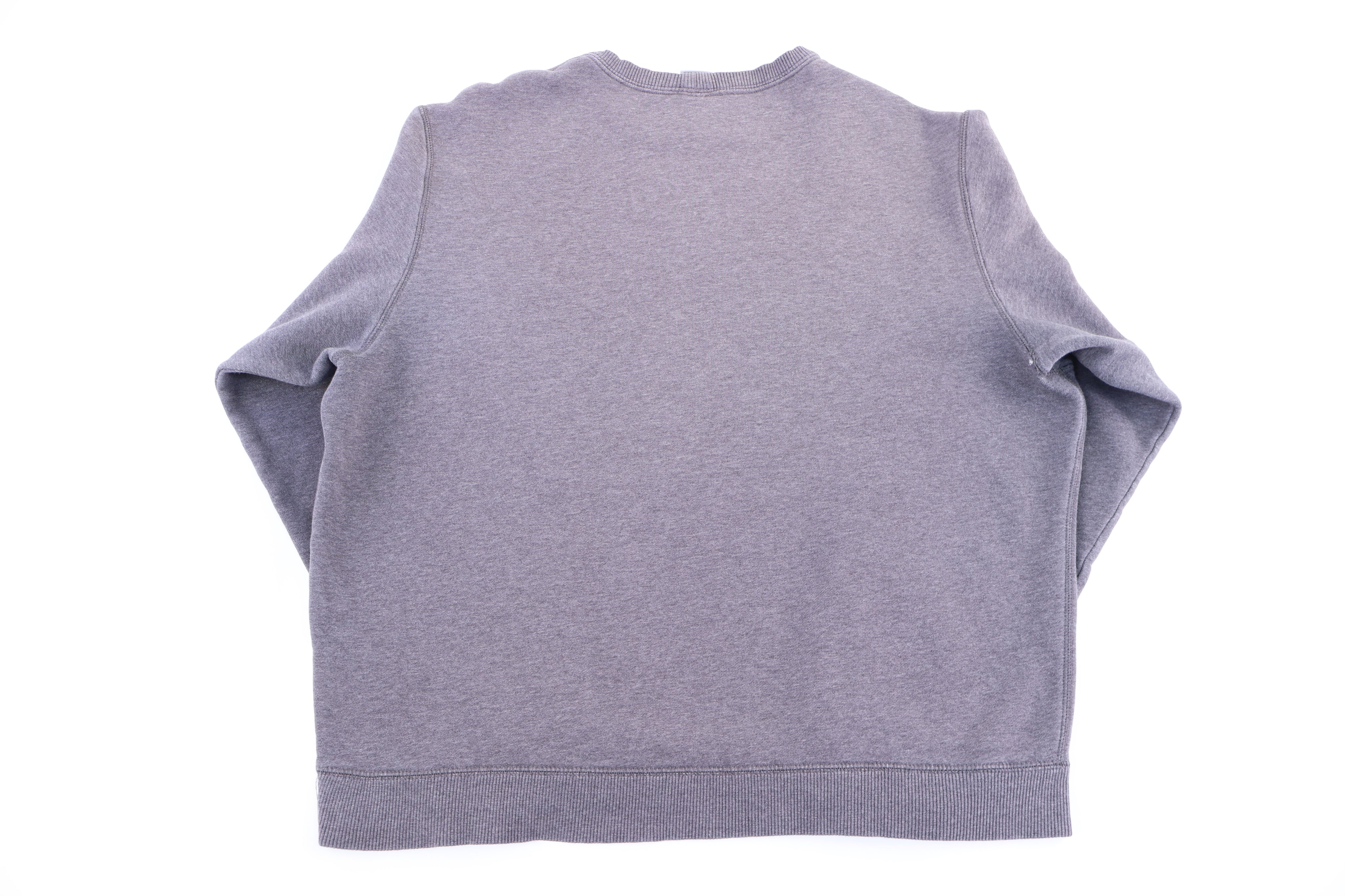 Vintage Nike Embroidered Logo Grey Blank Sweatshirt