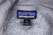 Patagonia Logo Patch Grey Full Zip Vest