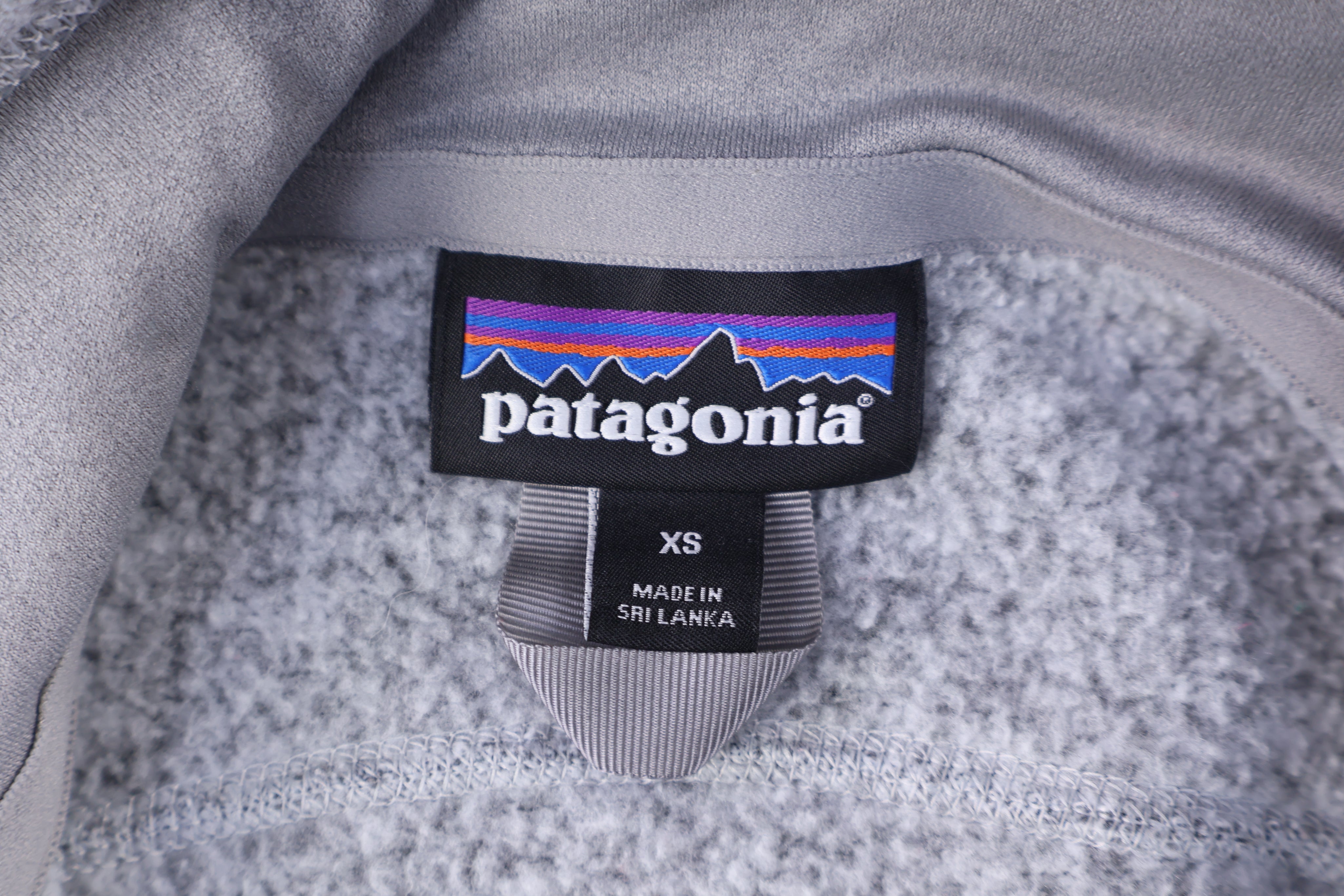 Patagonia Logo Patch Grey Full Zip Vest
