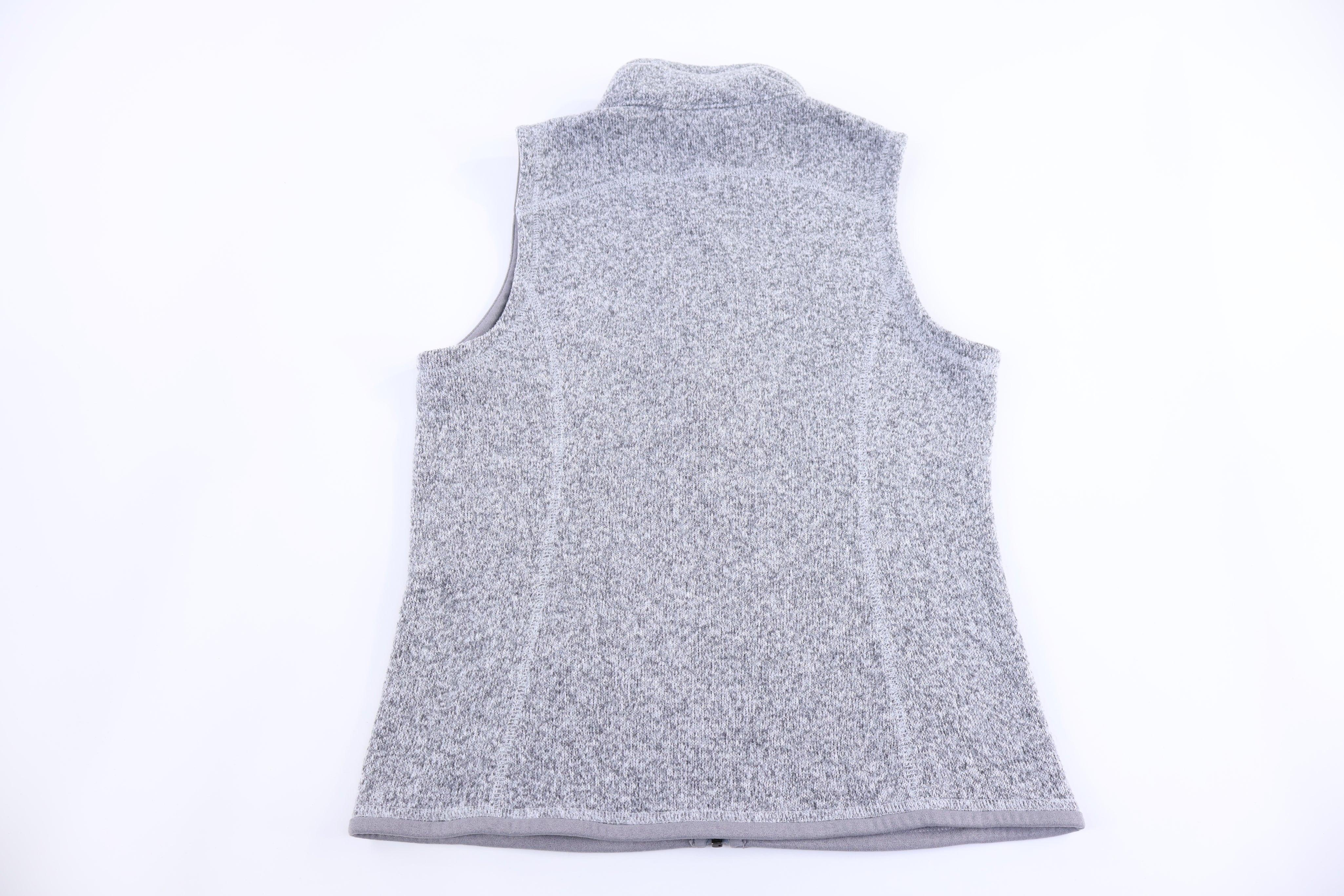 Patagonia Logo Patch Grey Full Zip Vest