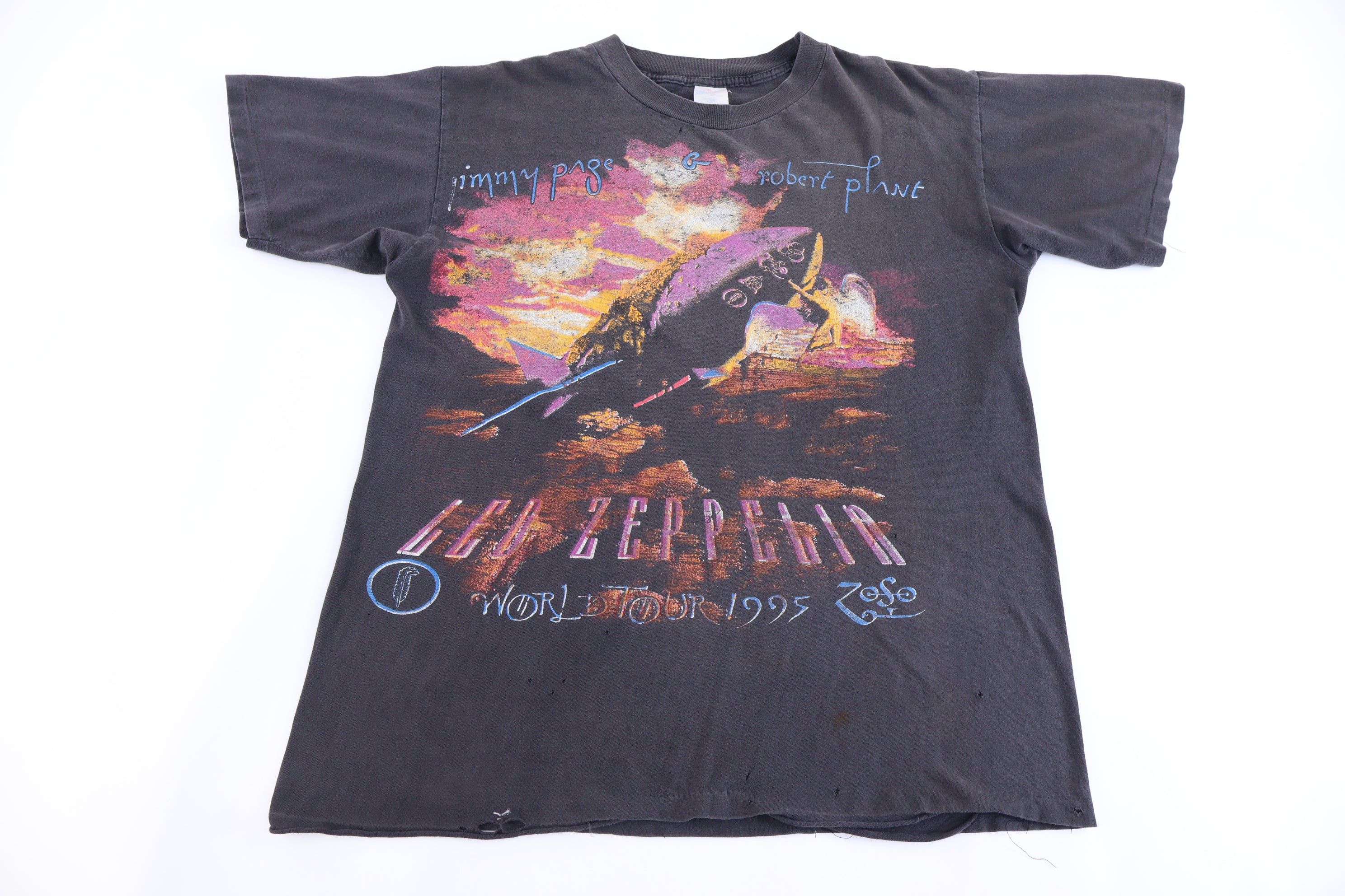 1995 Led Zeppelin Jimmy Page & Robert Plant Tour T-shirt