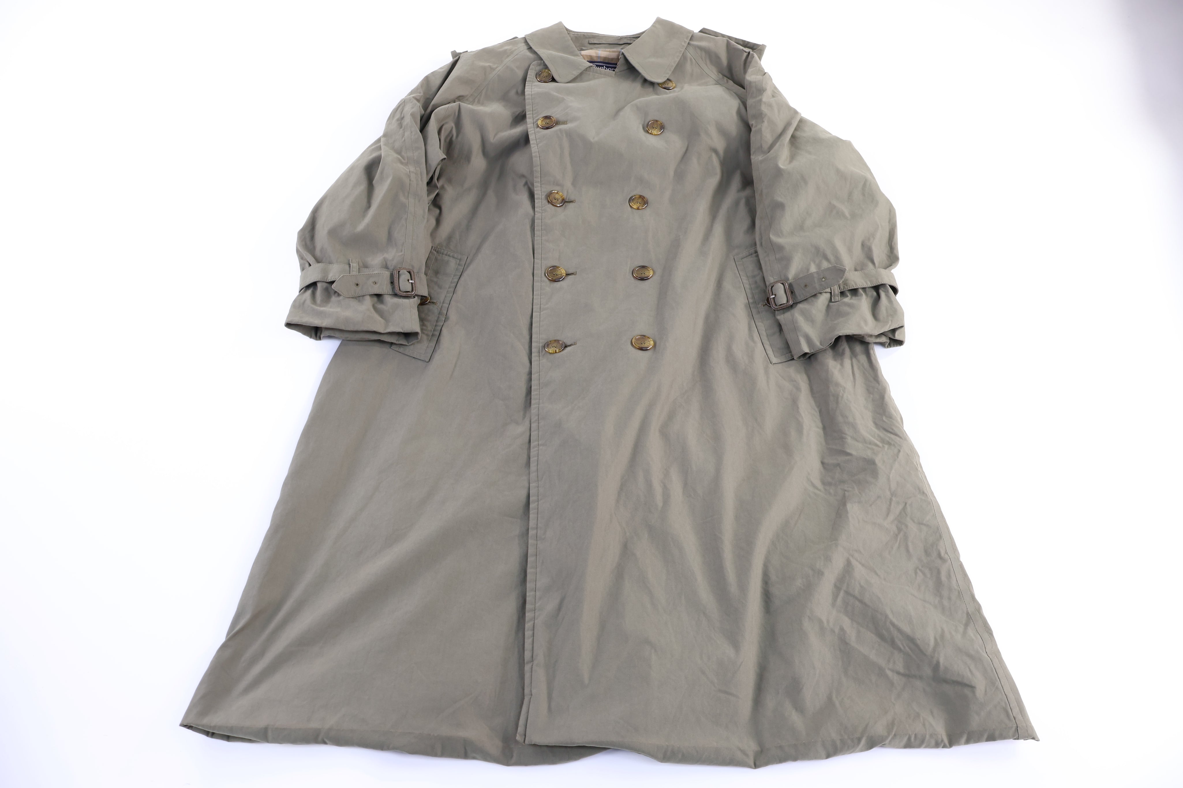 Vintage Burberrys Green Trench Coat
