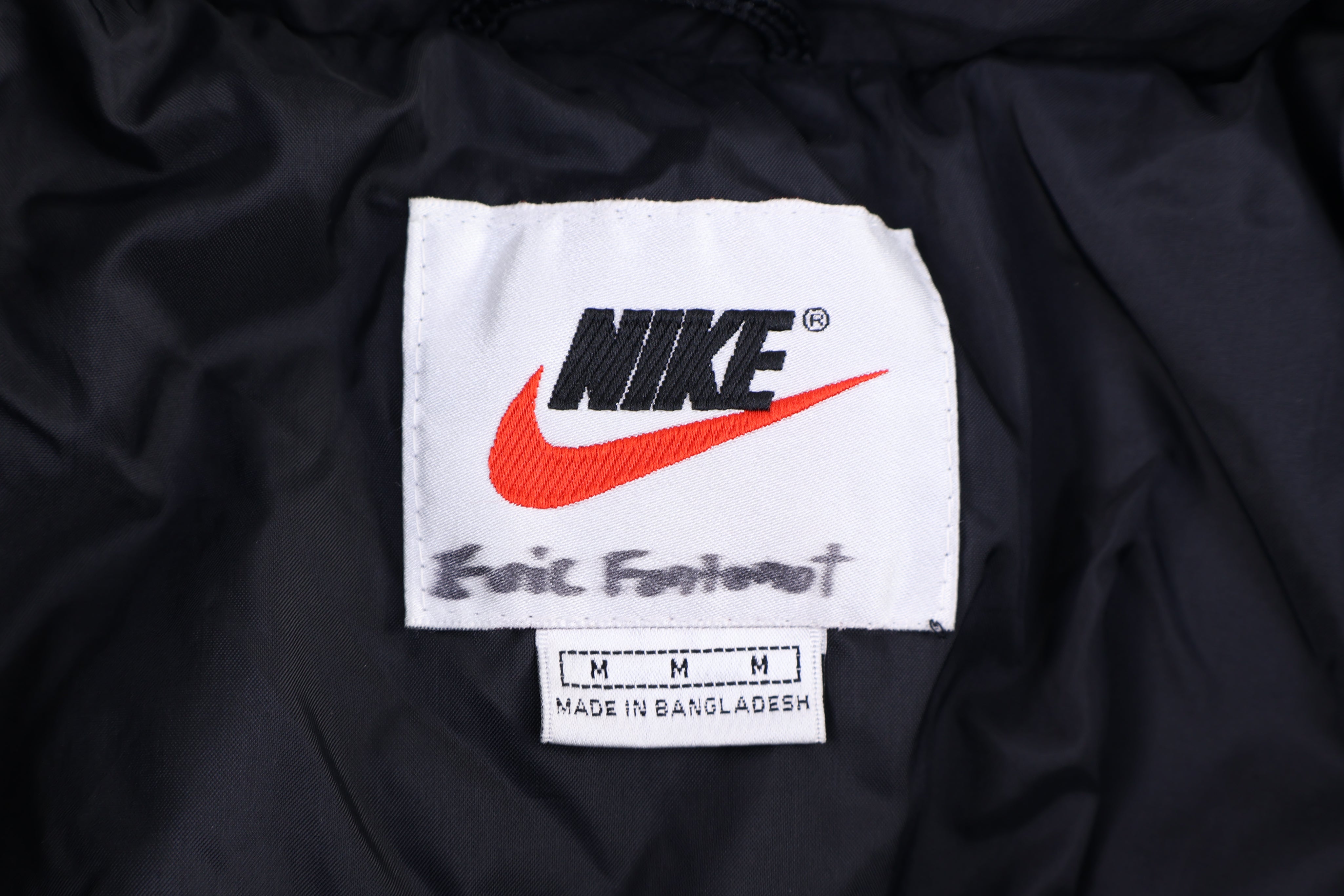 90's Nike Embroidered Logo Multicolor Full Zip Puffer Jacket