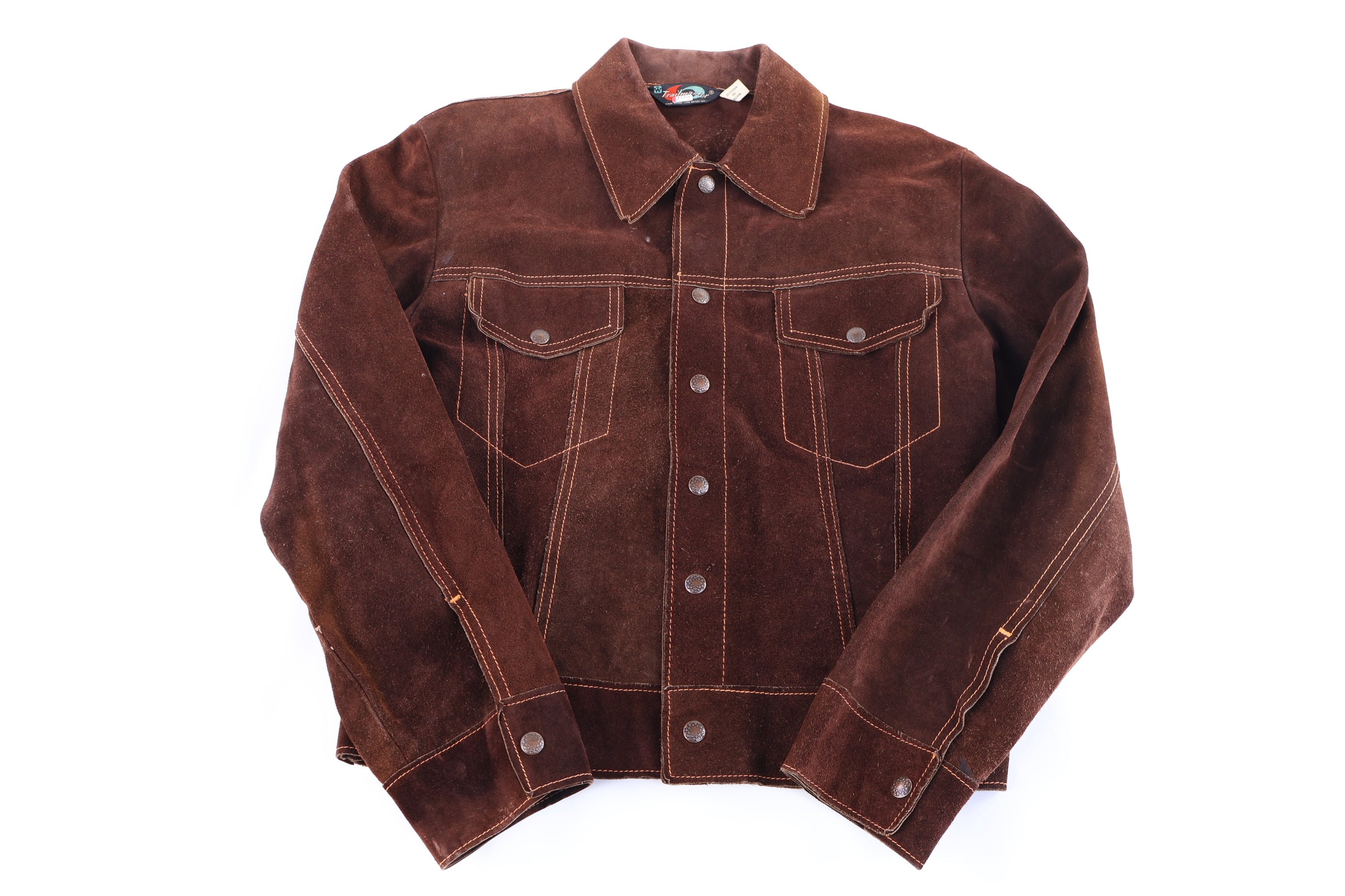 80's Trailmaster Brown Leather Suede Jacket