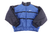 90's Nike Embroidered Logo Multicolor Full Zip Puffer Jacket