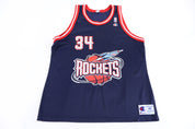 90's Houston Rockets Hakeem Olajuwon Basketball Jersey