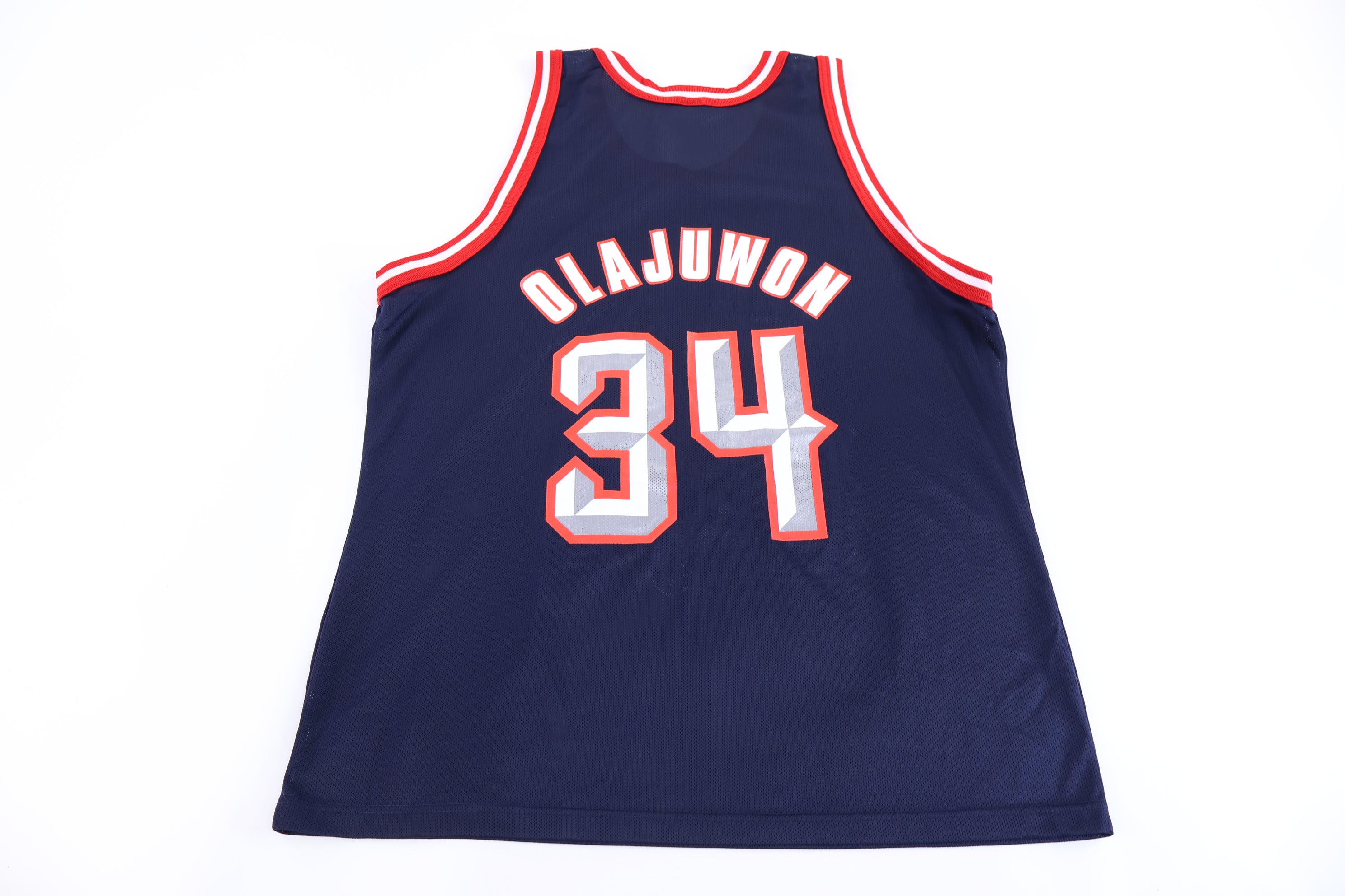 90's Houston Rockets Hakeem Olajuwon Basketball Jersey