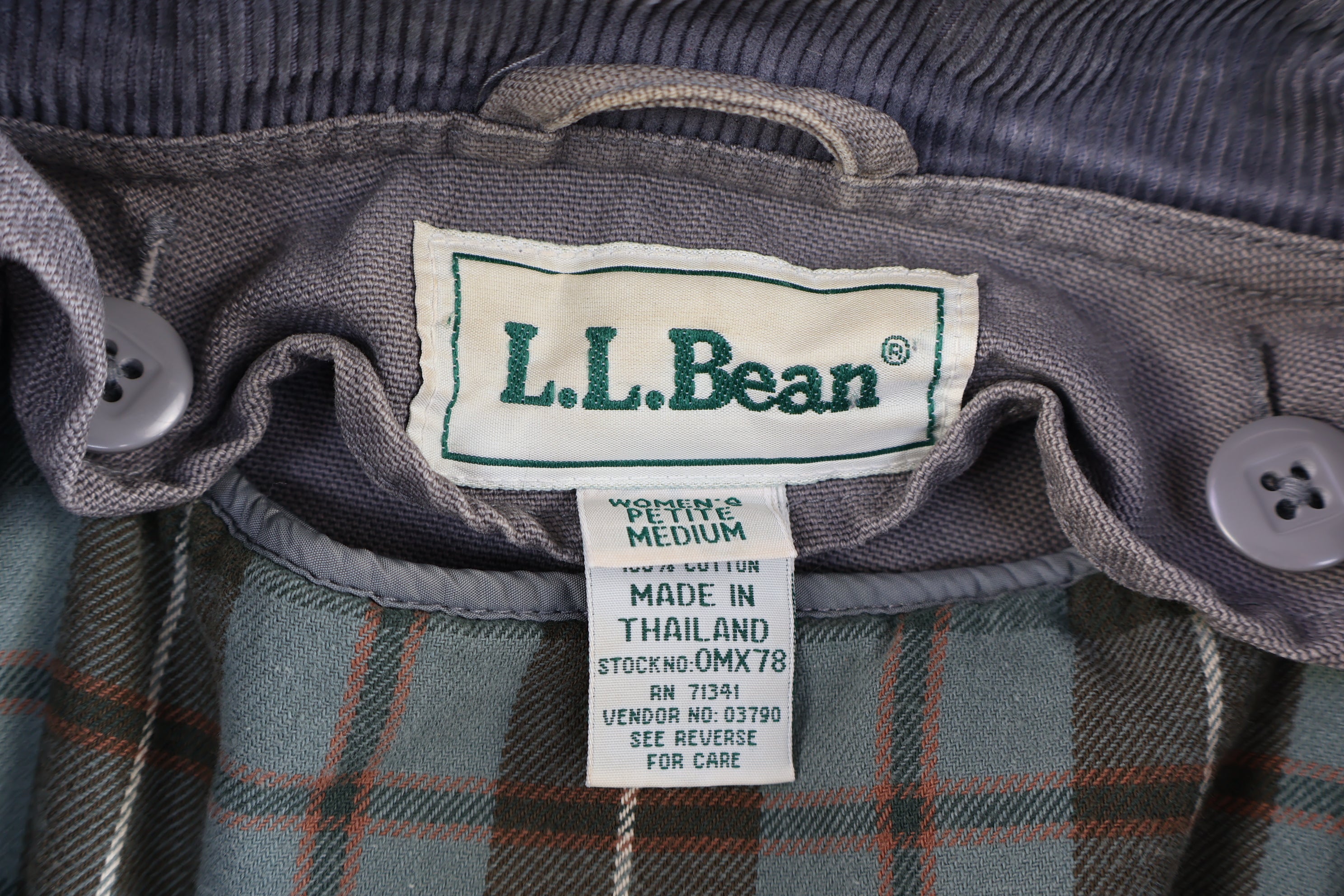 Women's 90's L.L. Bean Grey Barn Jacket