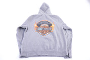 Harley Davidson Motorcycles Manchester Grey Pullover Hoodie