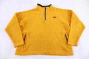 90’s The North Face Embroidered Logo Yellow Fleece Pullover