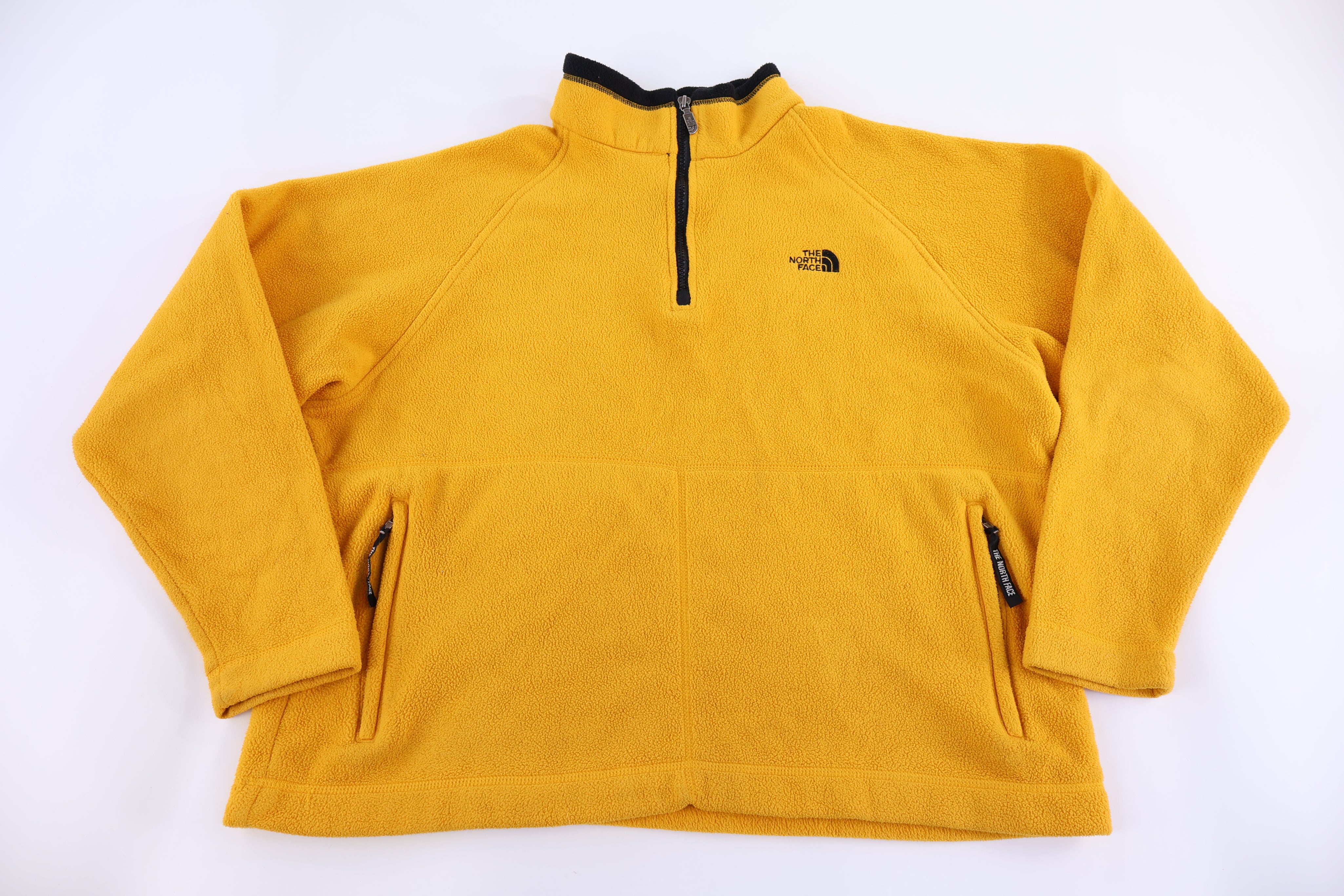 90’s The North Face Embroidered Logo Yellow Fleece Pullover