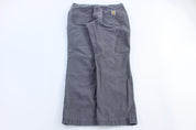 Carhartt Logo Patch Grey Relaxed Fit Pants