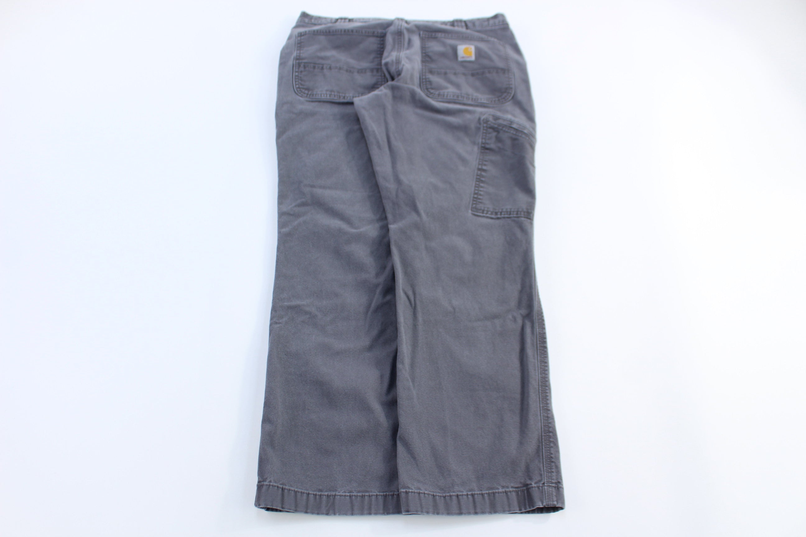 Carhartt Logo Patch Grey Relaxed Fit Pants
