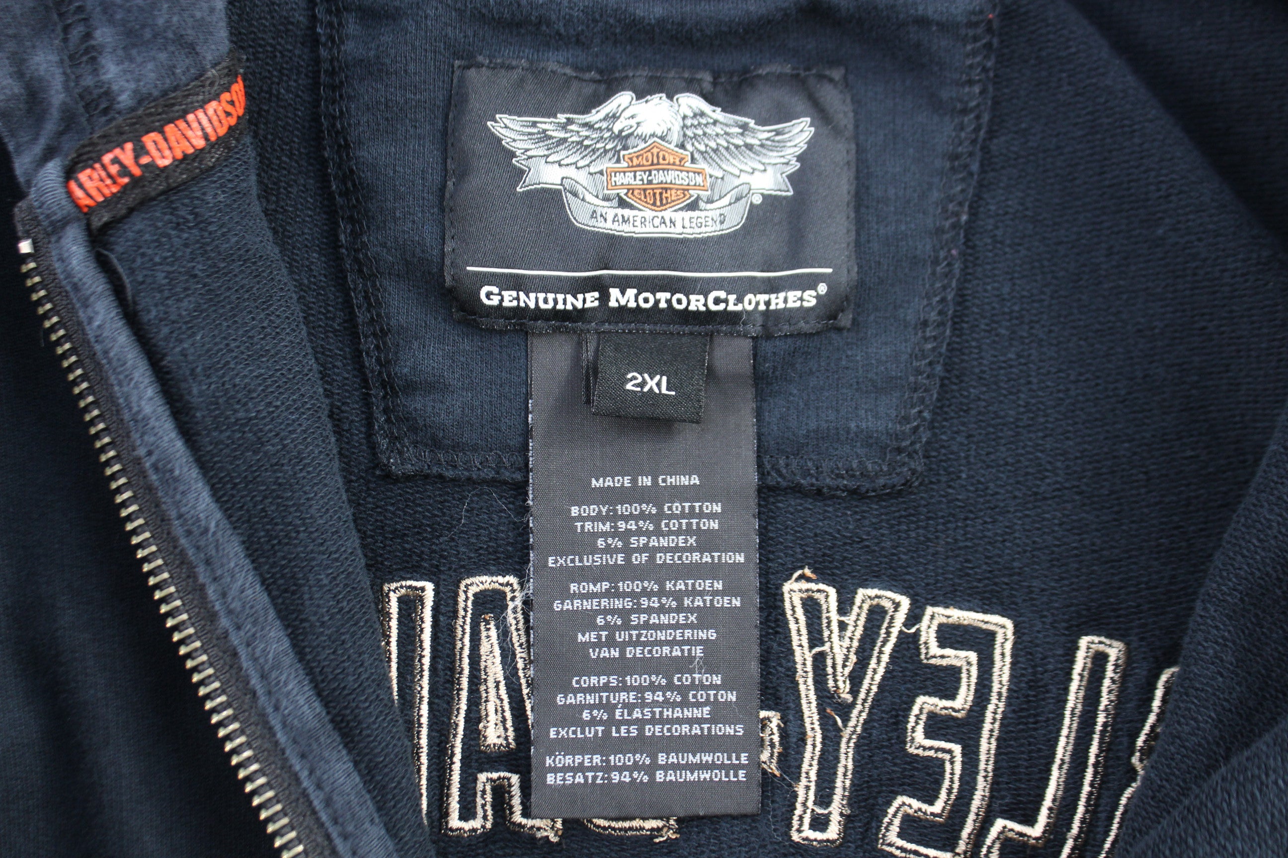 Harley Davidson Motorcycles Full Zip Jacket