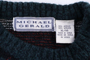 Vintage Michael Gerald Multipattern Knit Sweater