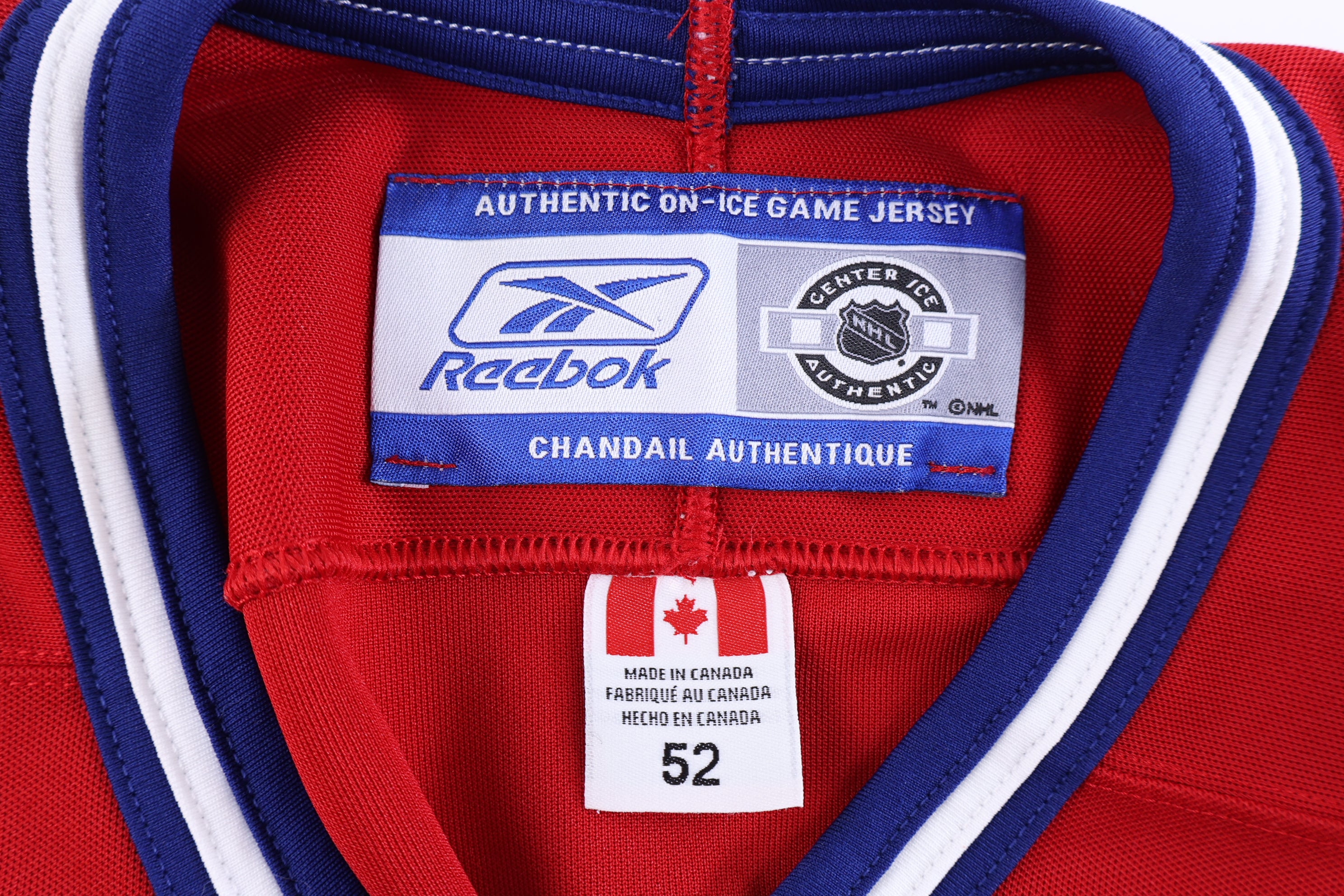 Vintage Reebok Montreal Canadians Hockey Jersey