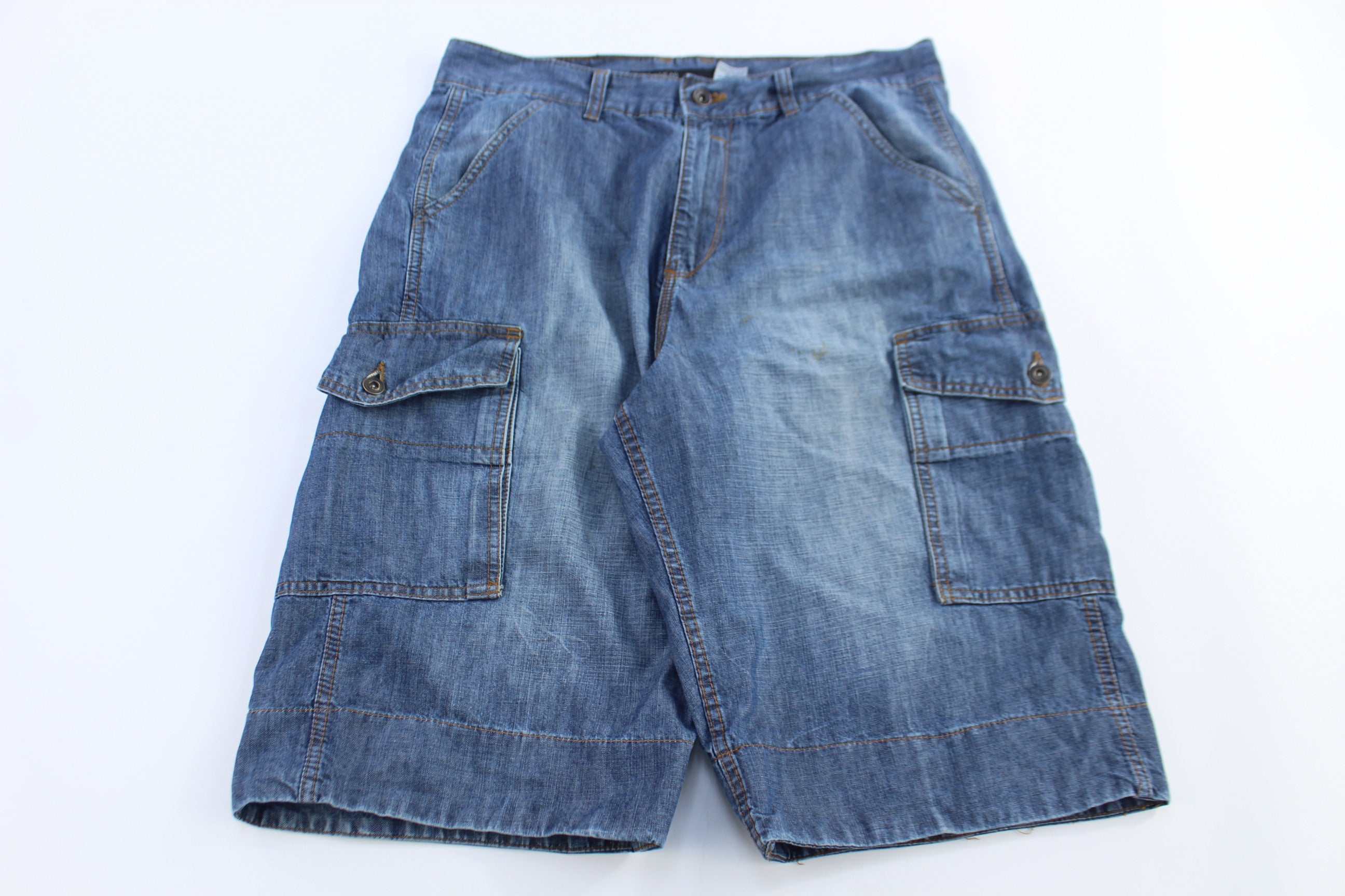 Rocawear Dark Wash Baggy Denim Shorts