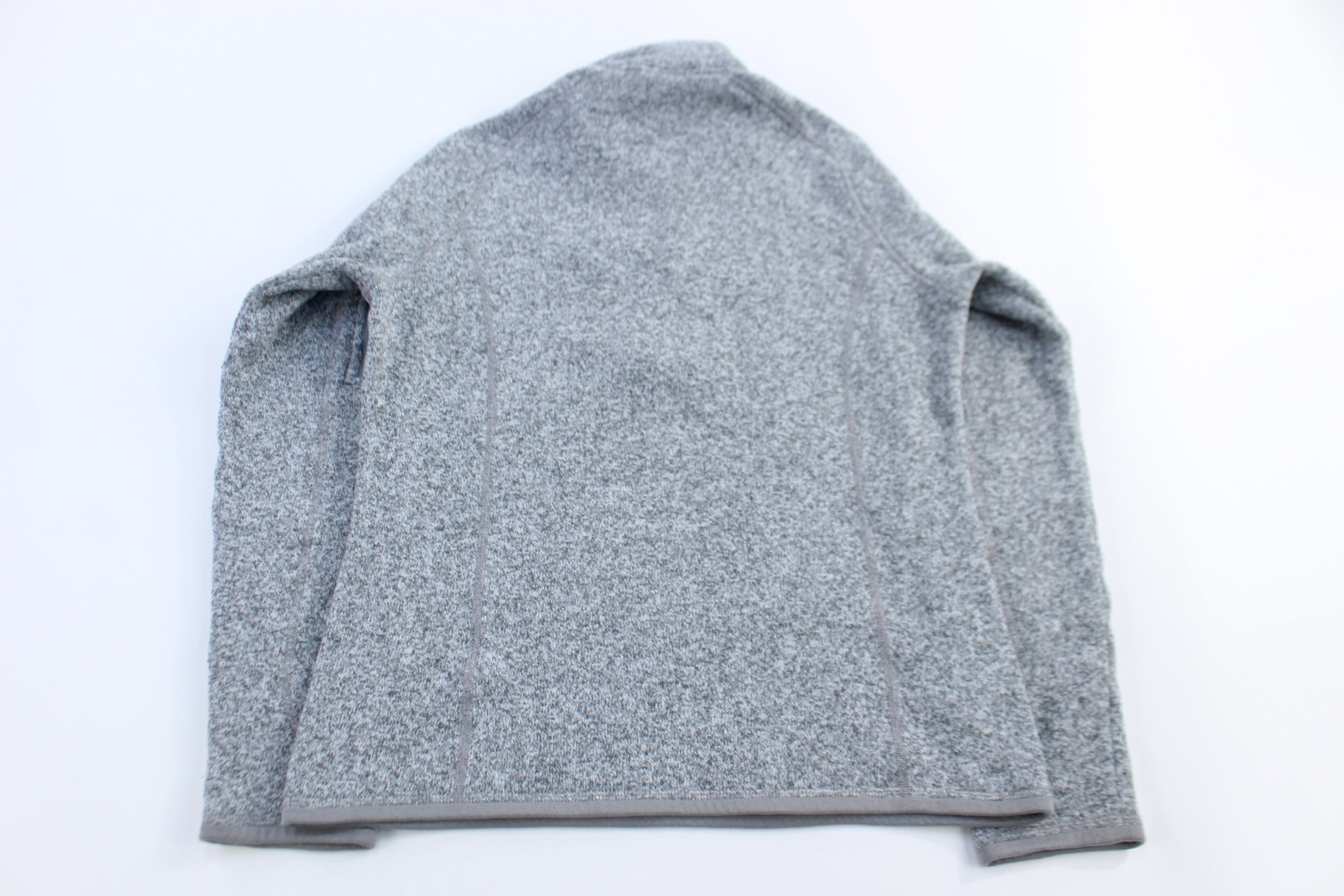 Patagonia Logo Patch Grey Quarter Zip Sweater