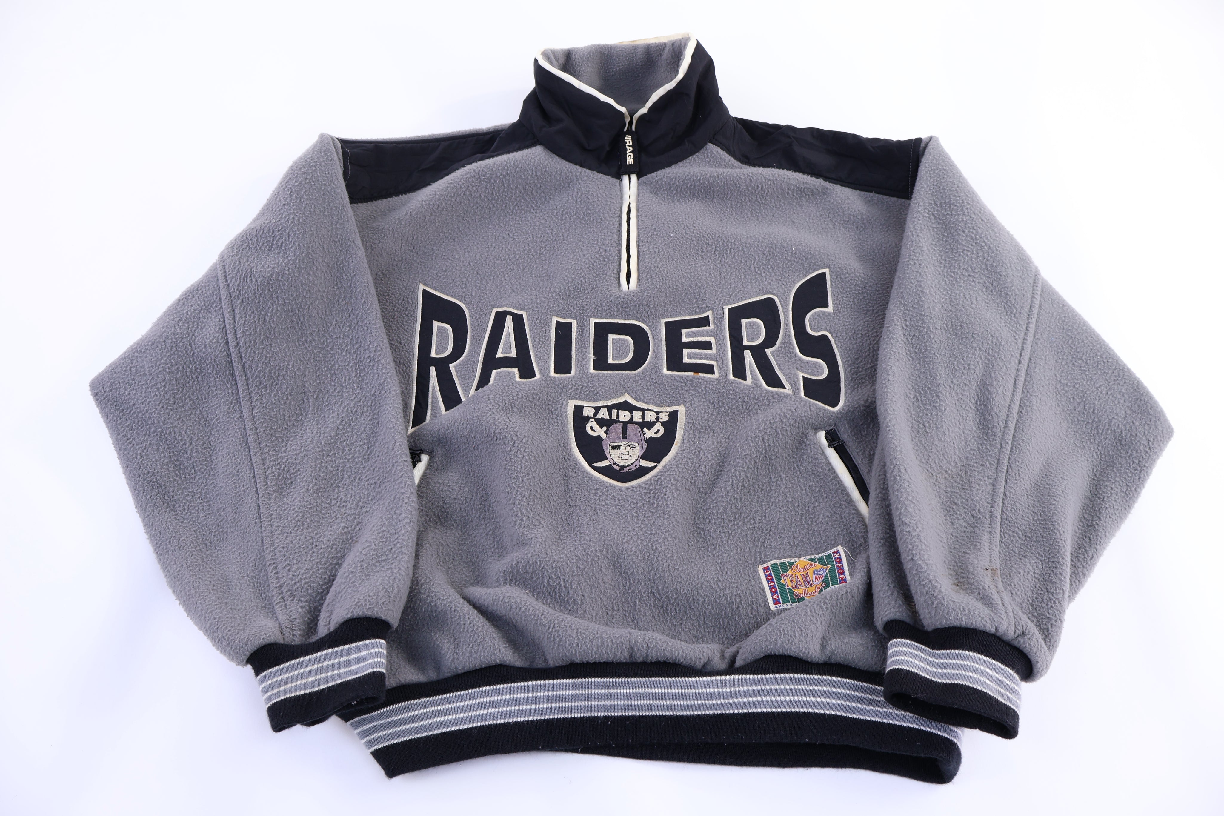 Vintage Oakland Raiders Football Fleece Pullover