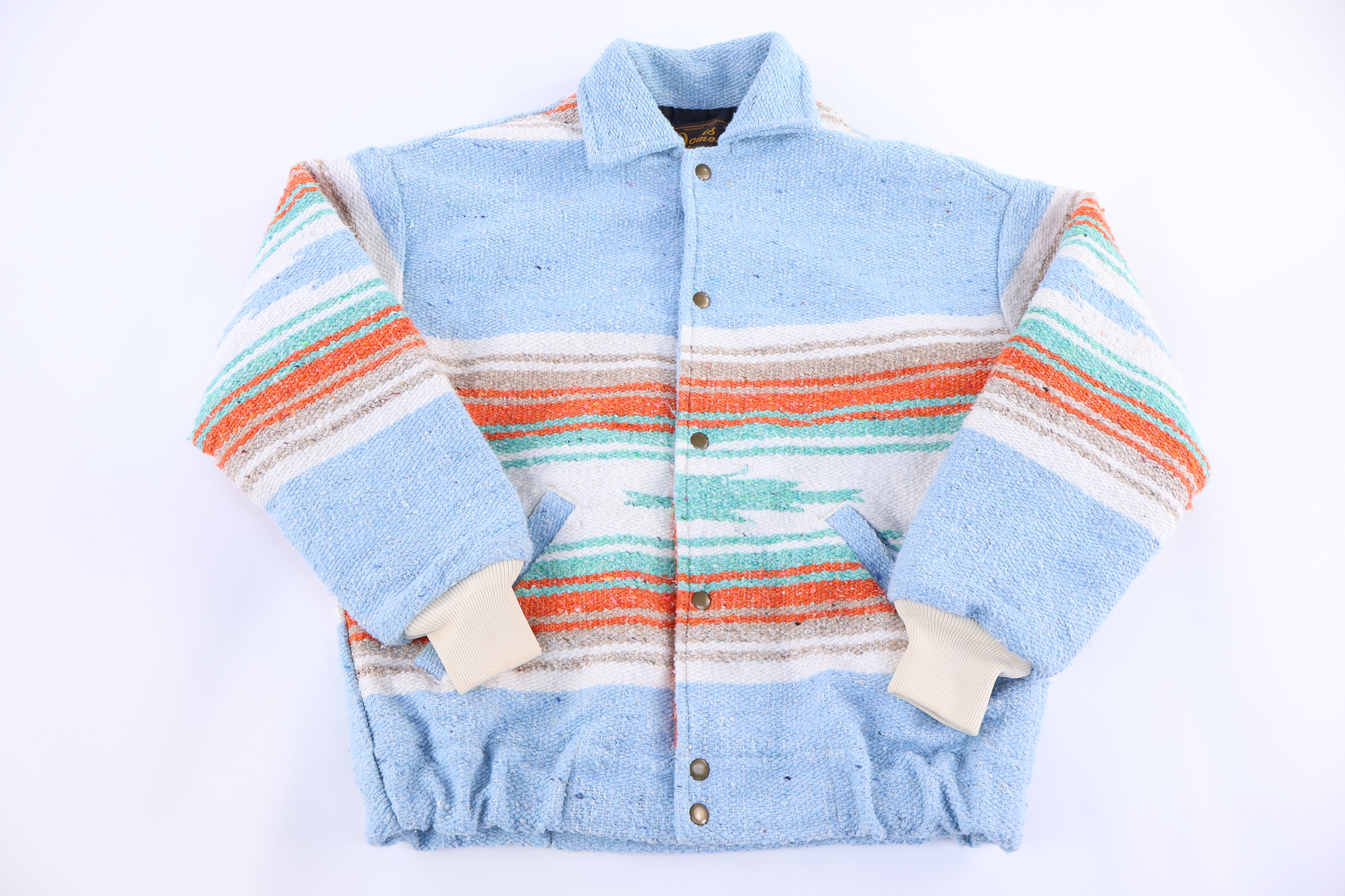 90's David James Tlaxcala Blanket Bomber Jacket