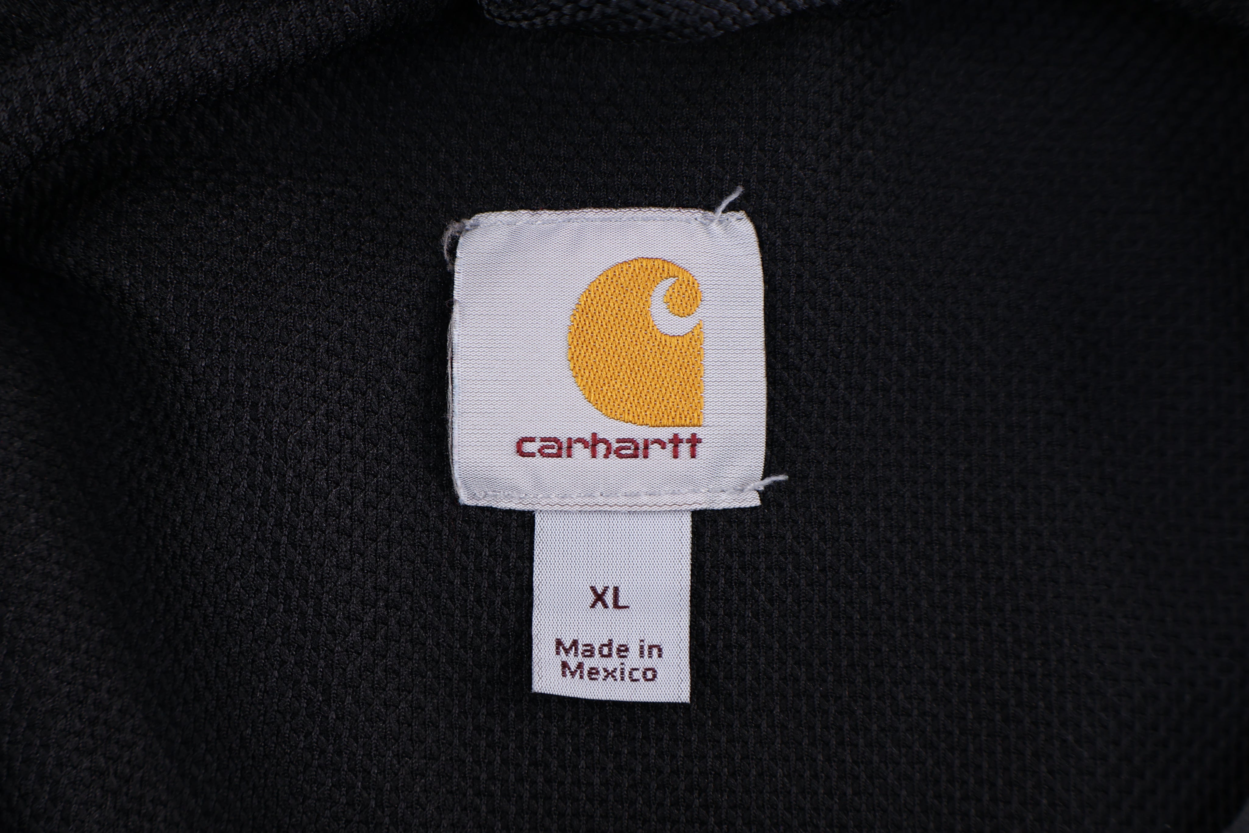 Carhartt Logo Patch Black Full Zip Jacket
