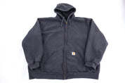 Carhartt Logo Patch Black Full Zip Jacket