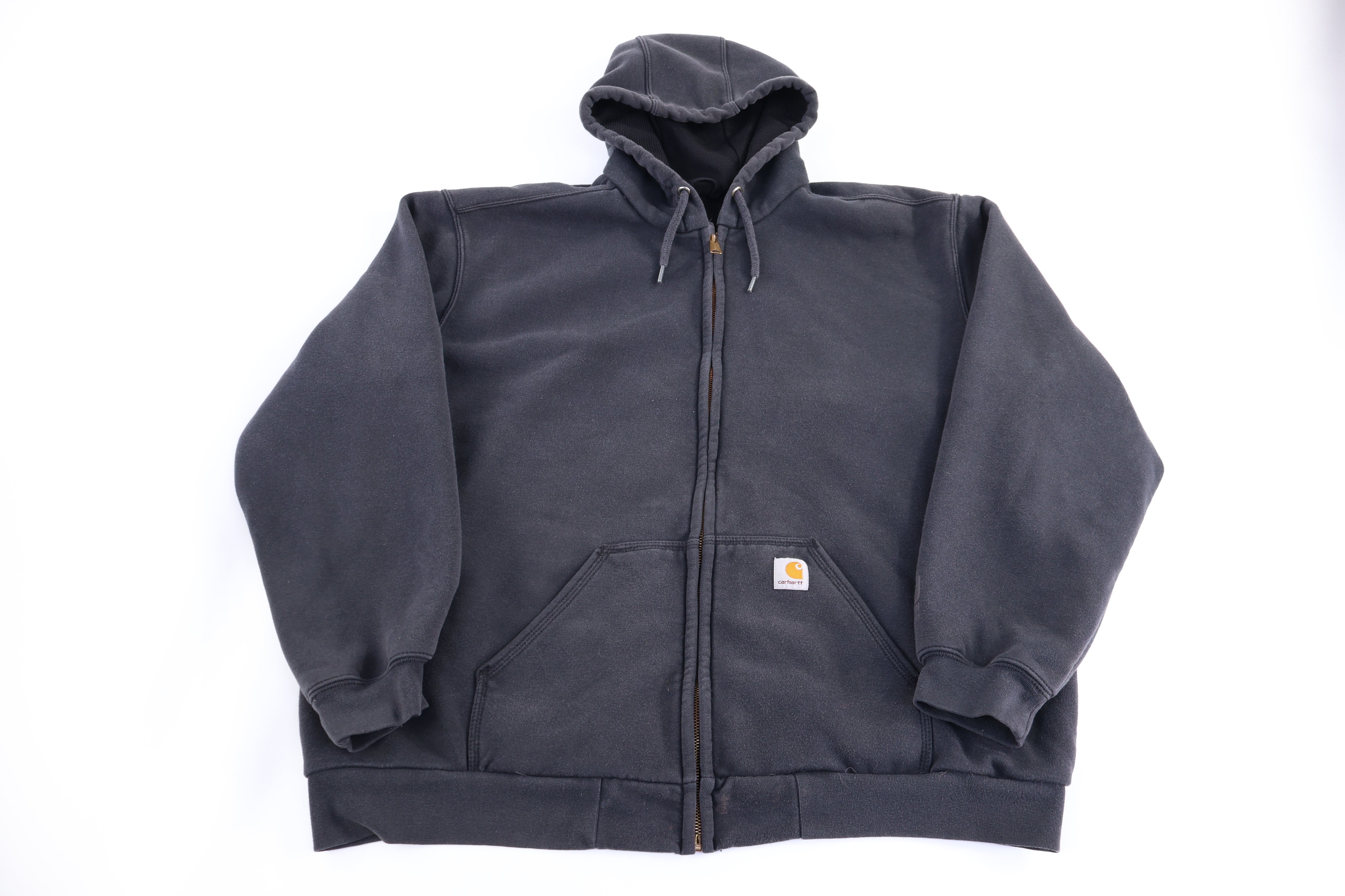 Carhartt Logo Patch Black Full Zip Jacket