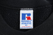 90's Russell Athletics Black Blank Sweatshirt