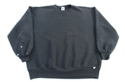 90's Russell Athletics Black Blank Sweatshirt
