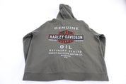 Harley Davidson Motorcycles Green Full Zip Hoodie