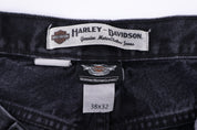 Harley Davidson Motorcycles Black Denim Jeans